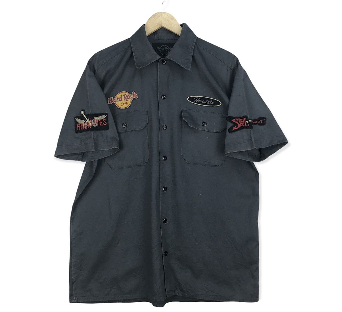 Hard Rock Cafe Vintage Hard Rock Cafe Honalulu Shirt Button Ups Size US M / EU 48-50 / 2 - 2 Thumbnail