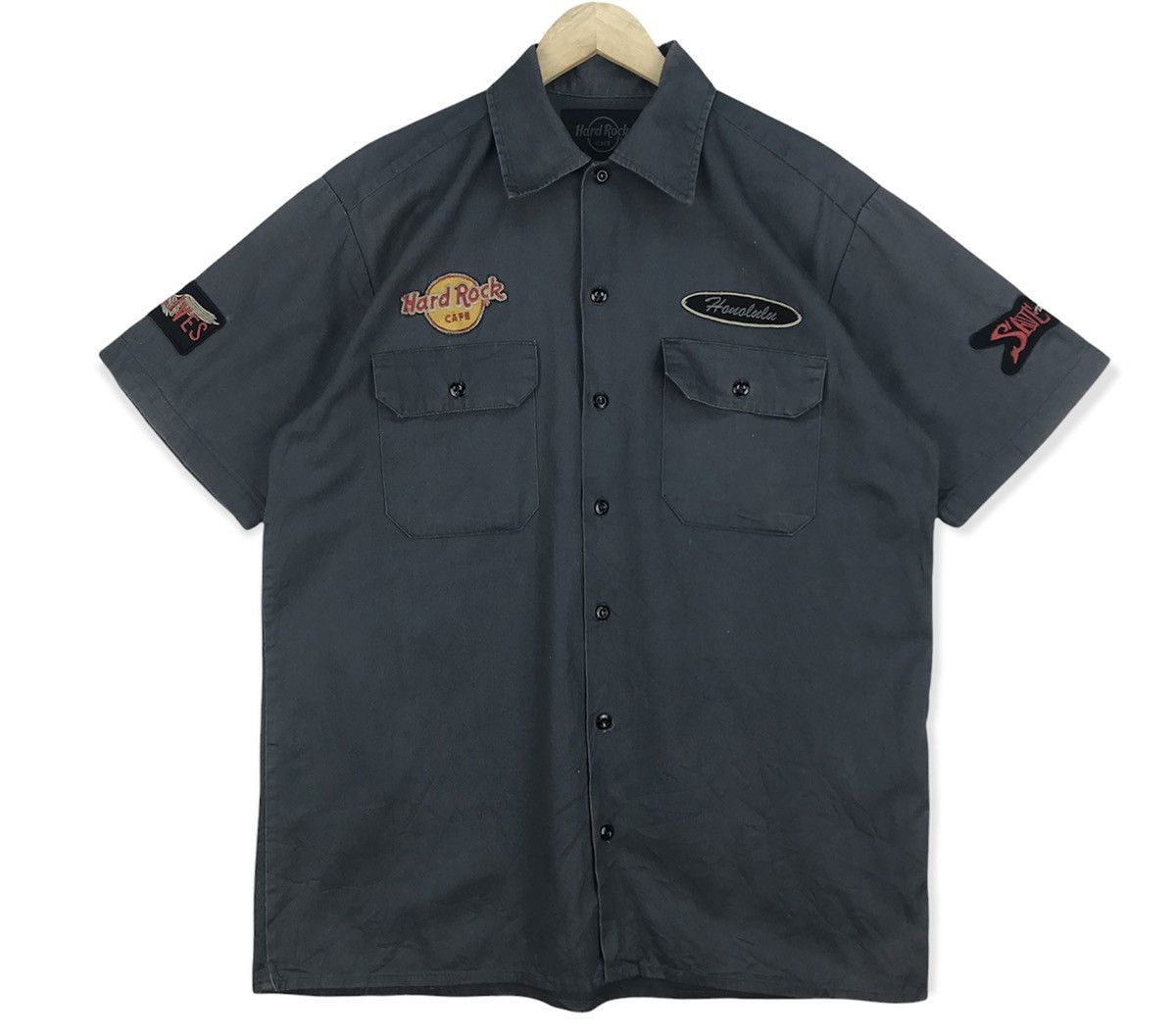 Hard Rock Cafe Vintage Hard Rock Cafe Honalulu Shirt Button Ups Size US M / EU 48-50 / 2 - 1 Thumbnail