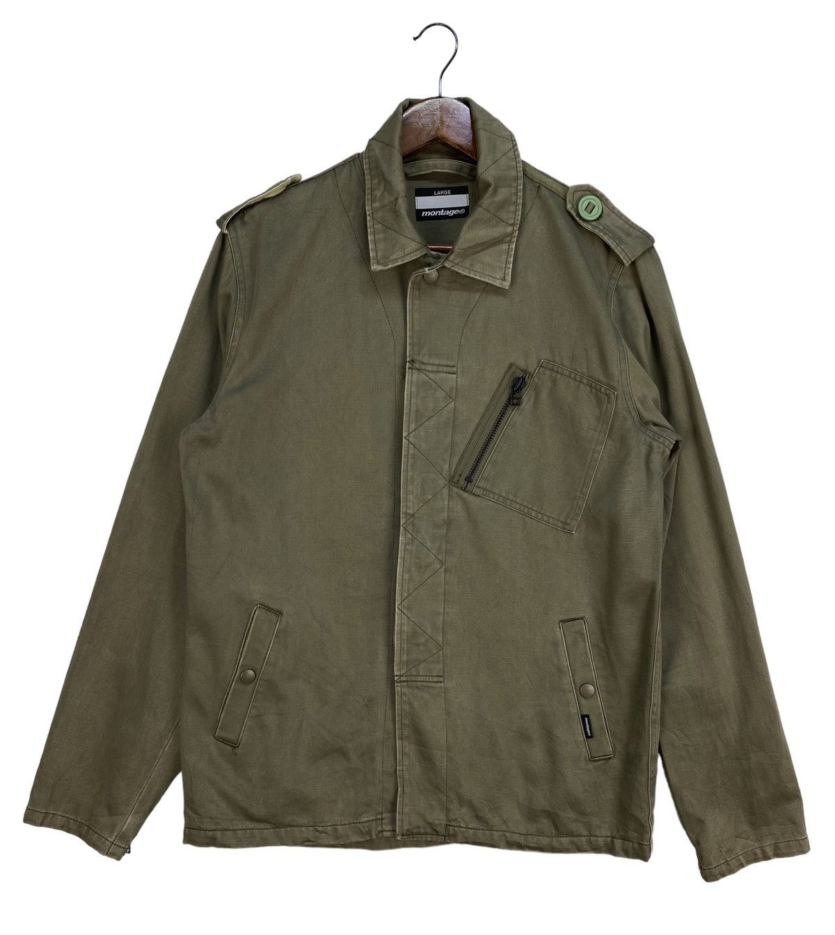 Vintage Montage Military Jacket | Grailed