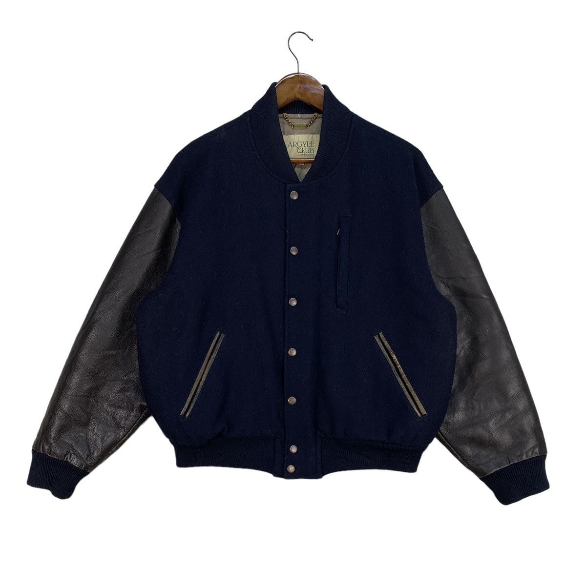 Japanese Brand Vintage Argyle Club Varsity Jacket Size US M / EU 48-50 / 2 - 1 Thumbnail