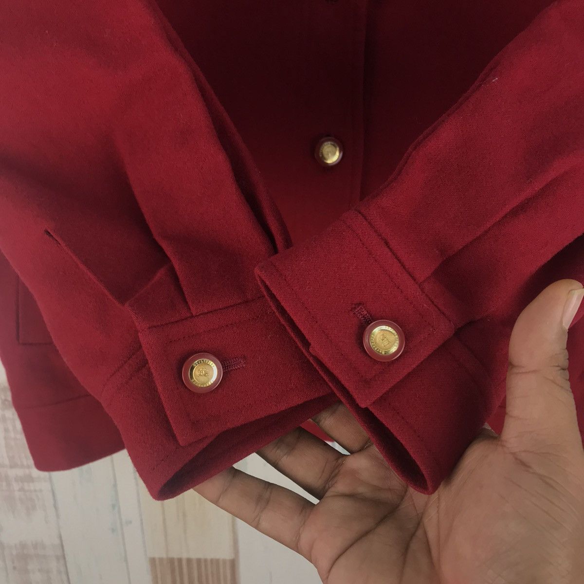 Burberry Vintage Burberry Wool Jacket Size ONE SIZE - 8 Thumbnail