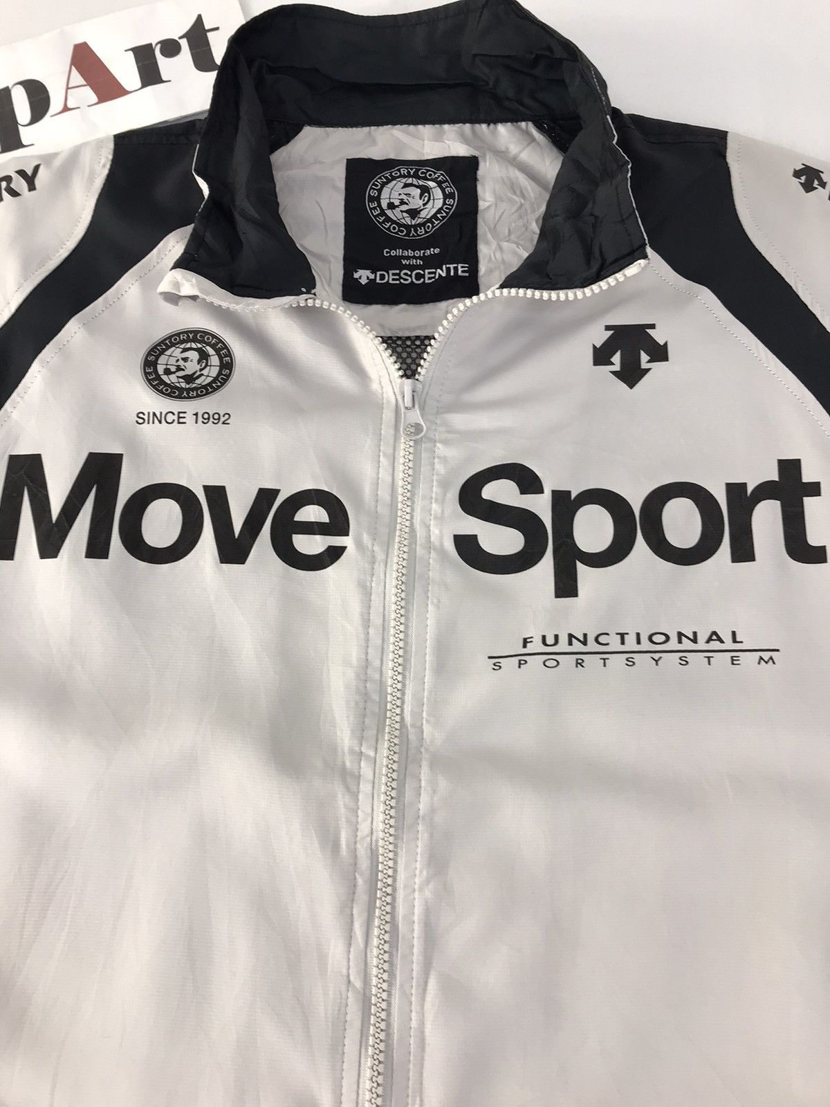 Descente Vtg Windbreaker Suntory Coffee X Descente Move Sport Style Size US L / EU 52-54 / 3 - 5 Thumbnail
