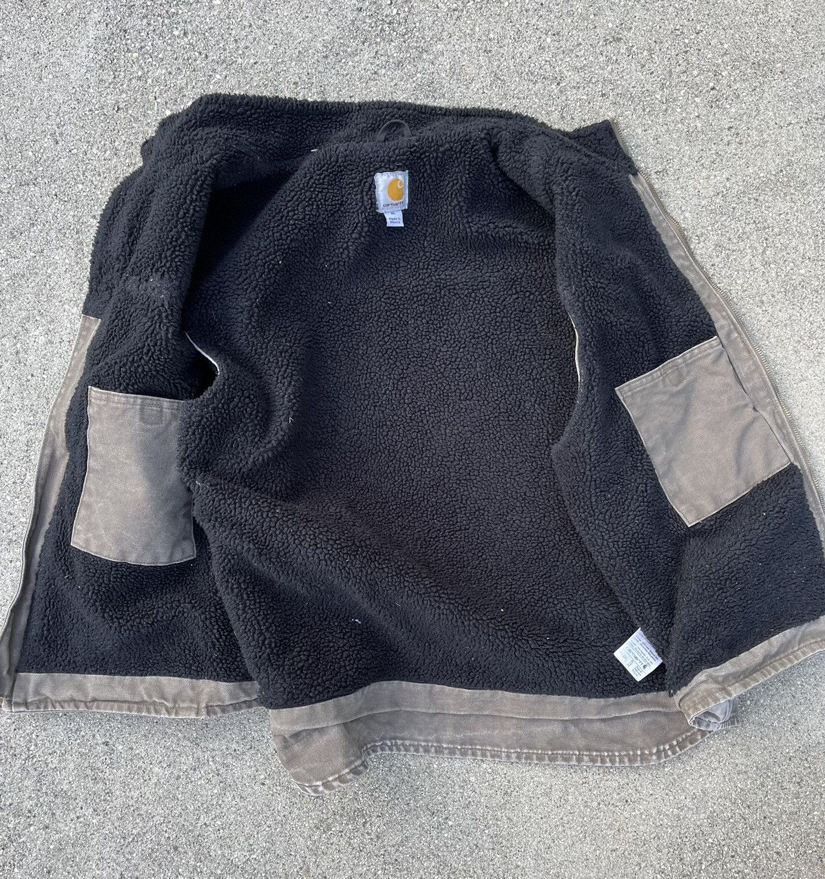 Carhartt × Carhartt Wip × Vintage Vintage Carhartt Sherpa Vest Sun Fade Distressed V33 Size US XL / EU 56 / 4 - 3 Thumbnail