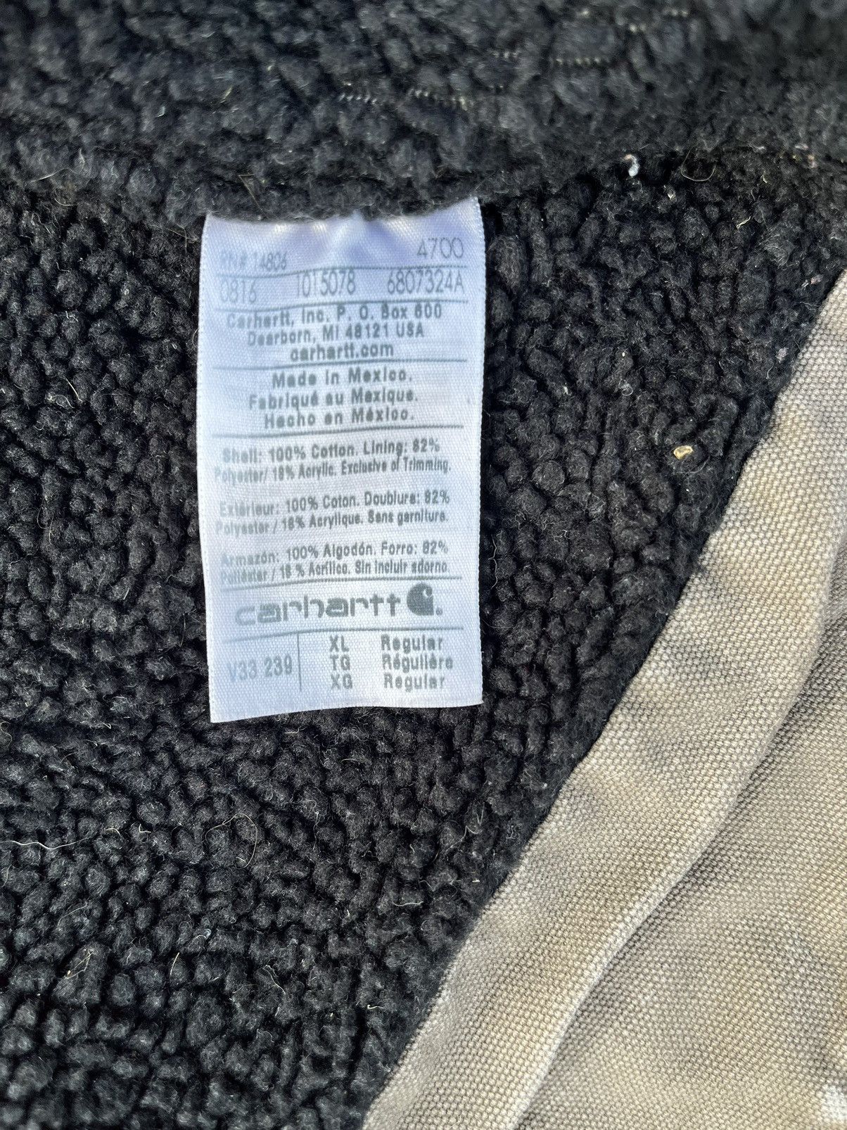 Carhartt × Carhartt Wip × Vintage Vintage Carhartt Sherpa Vest Sun Fade Distressed V33 Size US XL / EU 56 / 4 - 9 Thumbnail