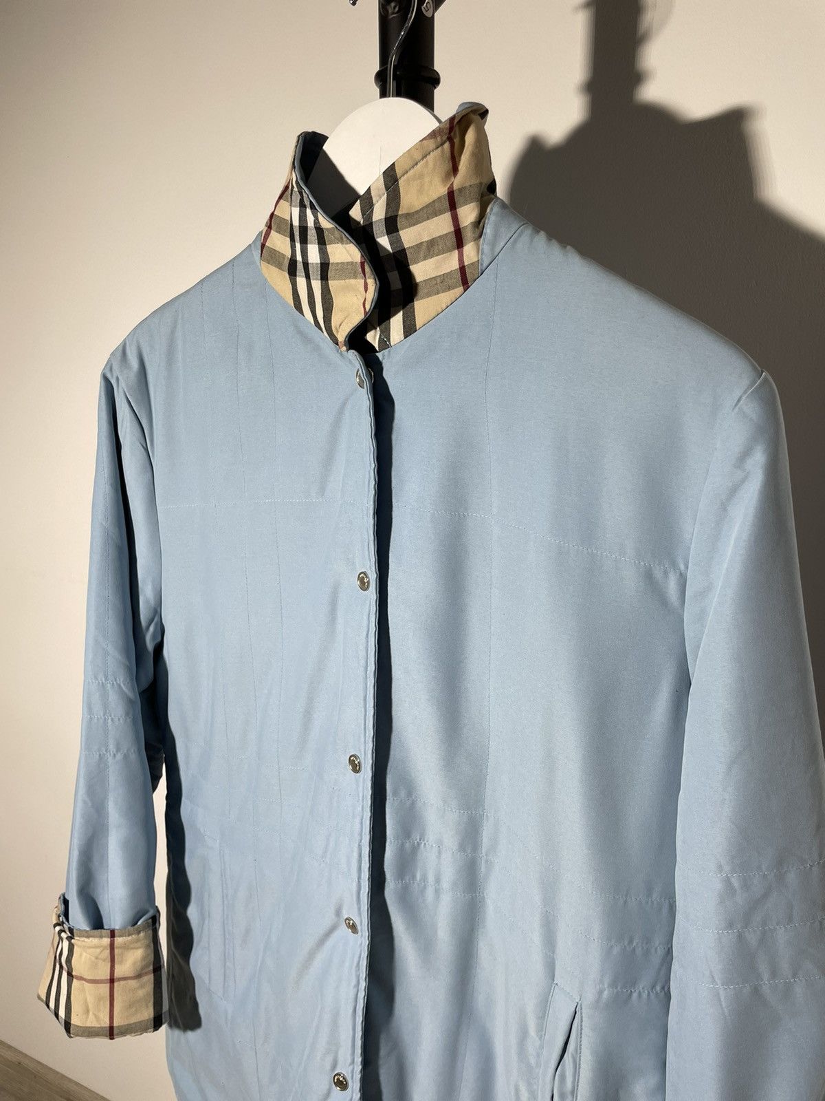 Burberry × Vintage Burberry London Women’s Check Nova Vintage Jacket Size L / US 10 / IT 46 - 6 Thumbnail