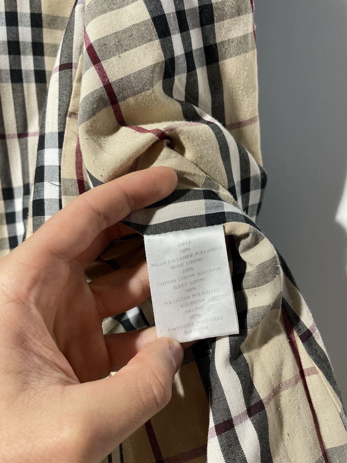Burberry × Vintage Burberry London Women’s Check Nova Vintage Jacket Size L / US 10 / IT 46 - 4 Thumbnail