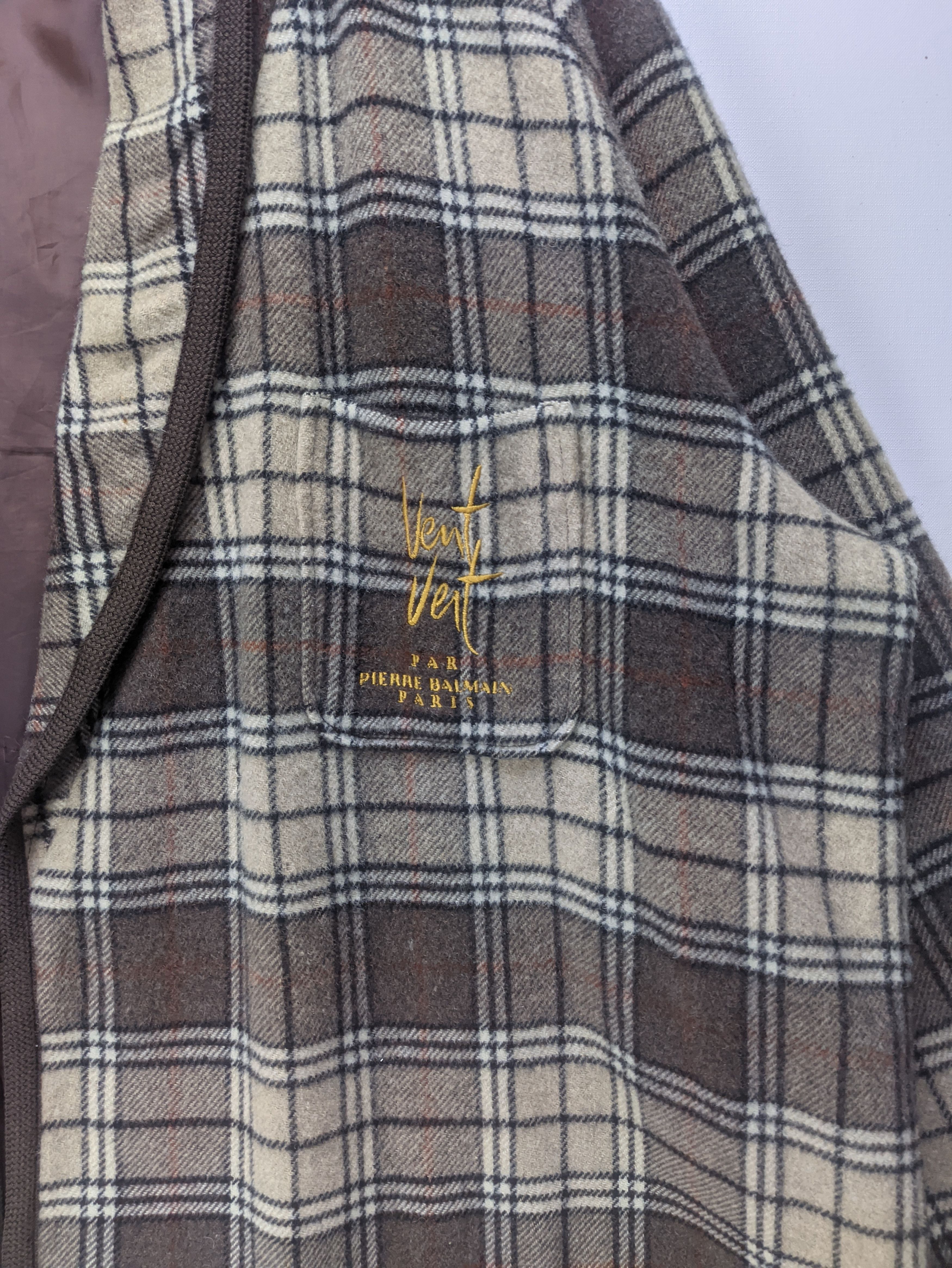 Pierre Balmain Steals🔥Vent Vert Pierre Balmain Bathrobe Wool Novacheck Size US L / EU 52-54 / 3 - 9 Thumbnail