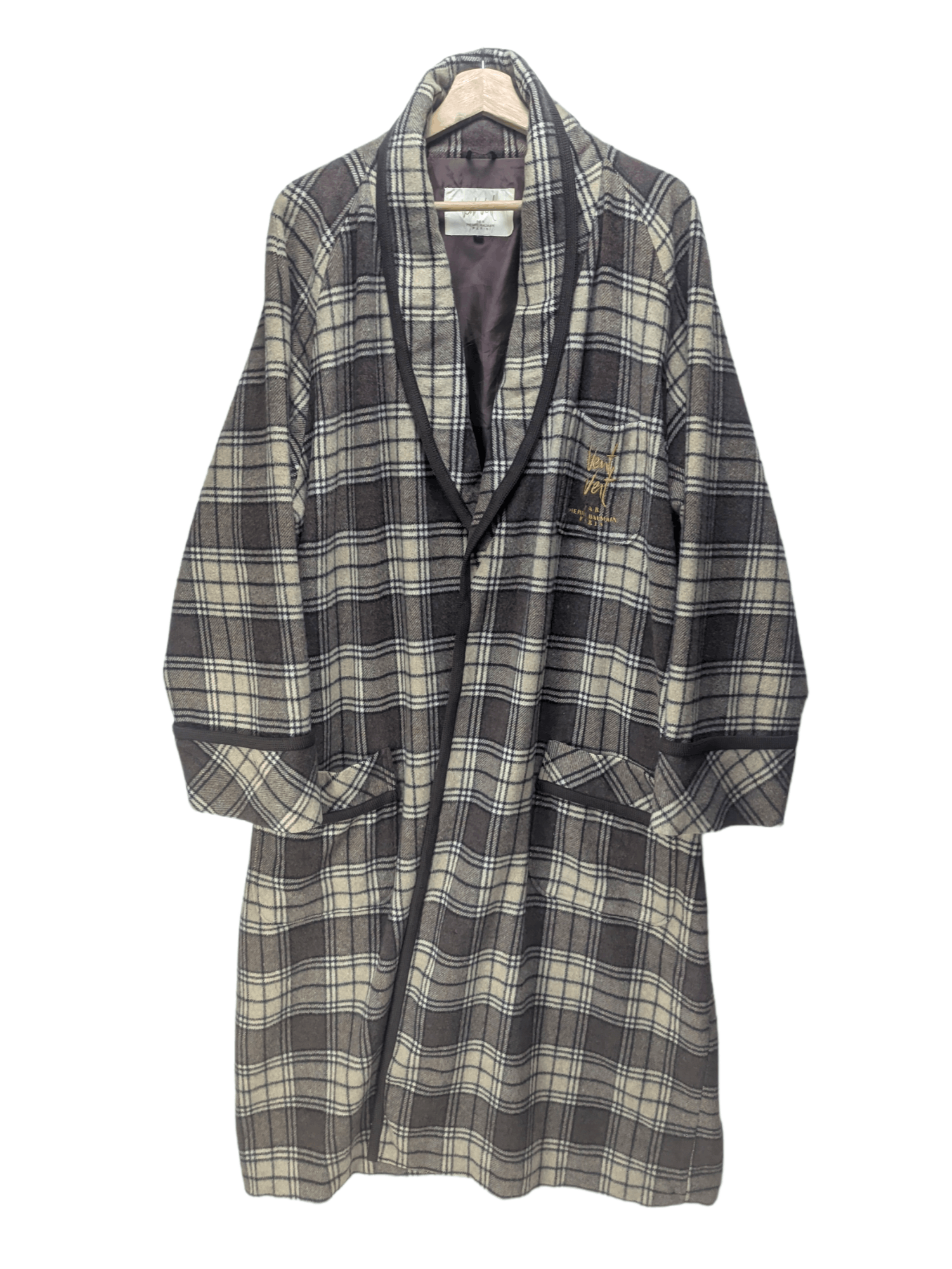 Pierre Balmain Steals🔥Vent Vert Pierre Balmain Bathrobe Wool Novacheck Size US L / EU 52-54 / 3 - 1 Thumbnail