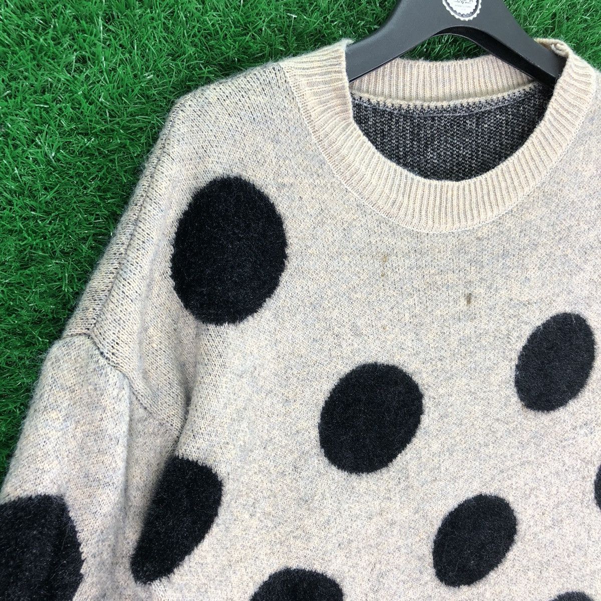 Aran Isles Knitwear Vintage Knit Sweater Polka Dot Japan Designer Brand Size US M / EU 48-50 / 2 - 2 Thumbnail