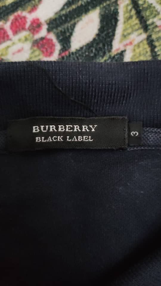 Burberry Burberry Faded Black Polo T Size US M / EU 48-50 / 2 - 2 Thumbnail