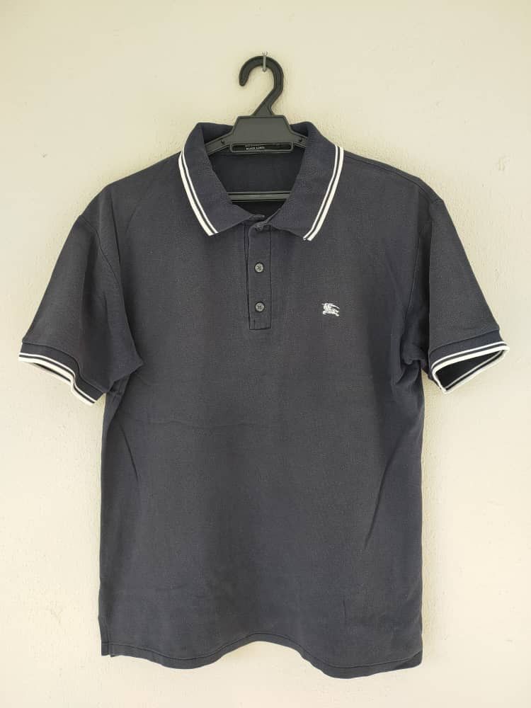 Burberry Burberry Faded Black Polo T Size US M / EU 48-50 / 2 - 1 Thumbnail