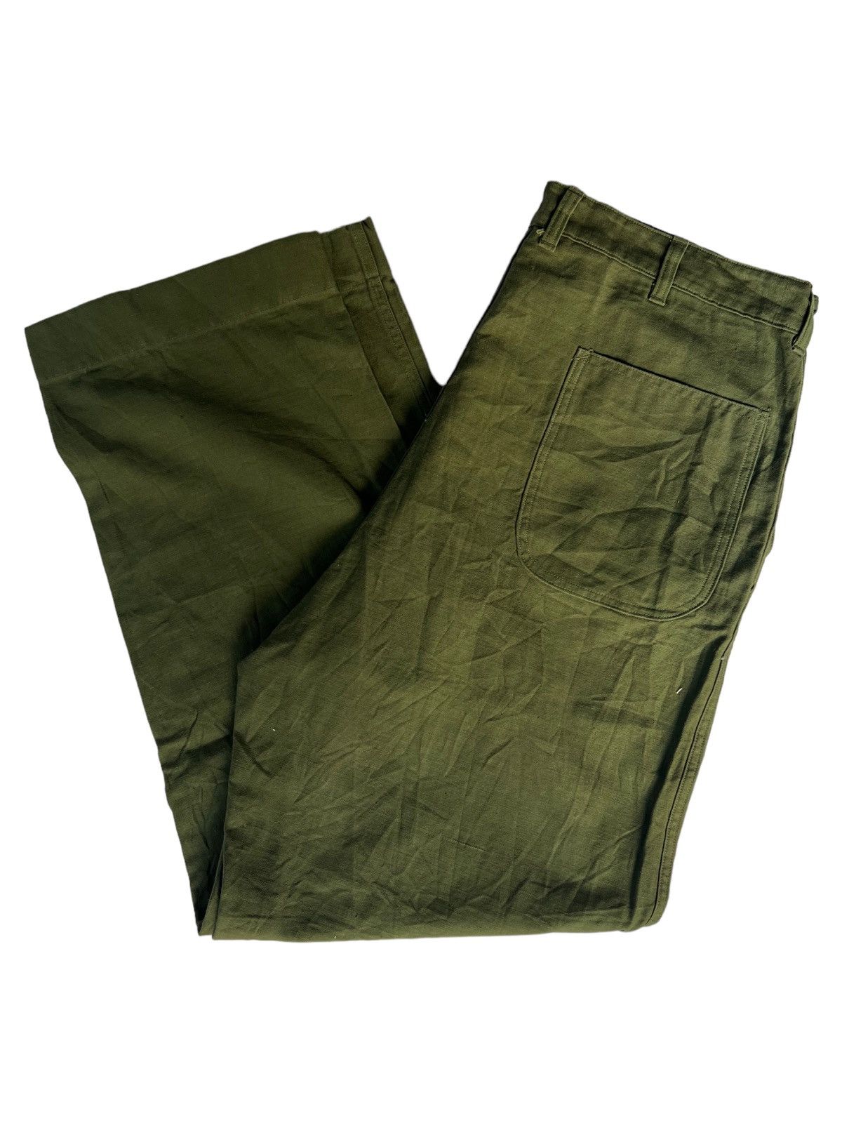 Vintage VERY RARE VINTAGE TROUSER PANTS UTILITY OG 107 P56 USMC Size US 39 - 3 Thumbnail