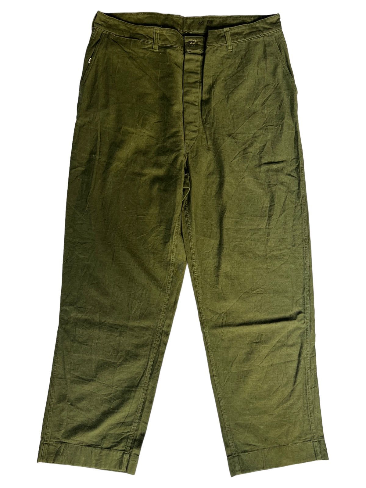 Vintage VERY RARE VINTAGE TROUSER PANTS UTILITY OG 107 P56 USMC Size US 39 - 1 Thumbnail