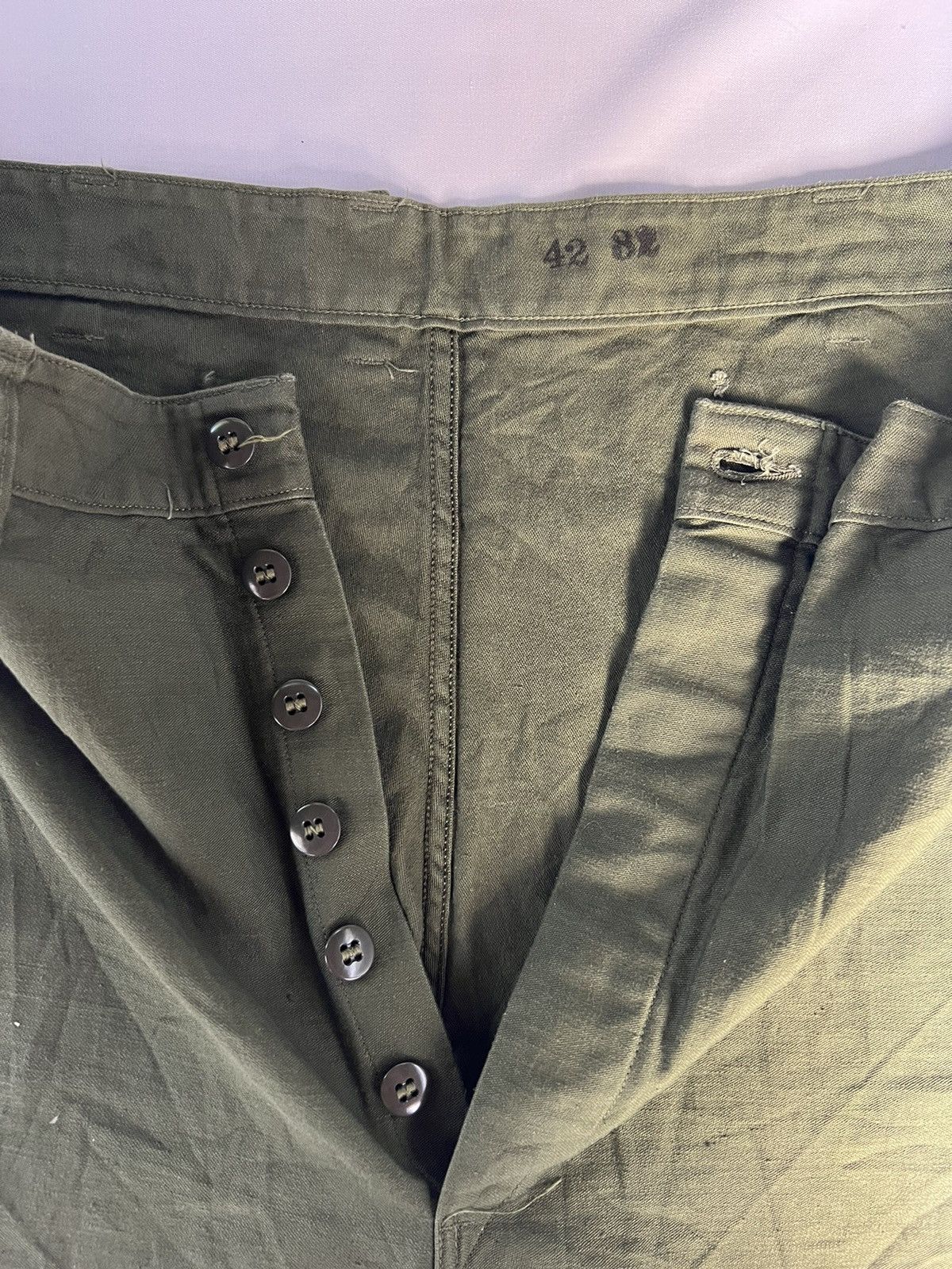 Vintage VERY RARE VINTAGE TROUSER PANTS UTILITY OG 107 P56 USMC Size US 39 - 4 Thumbnail