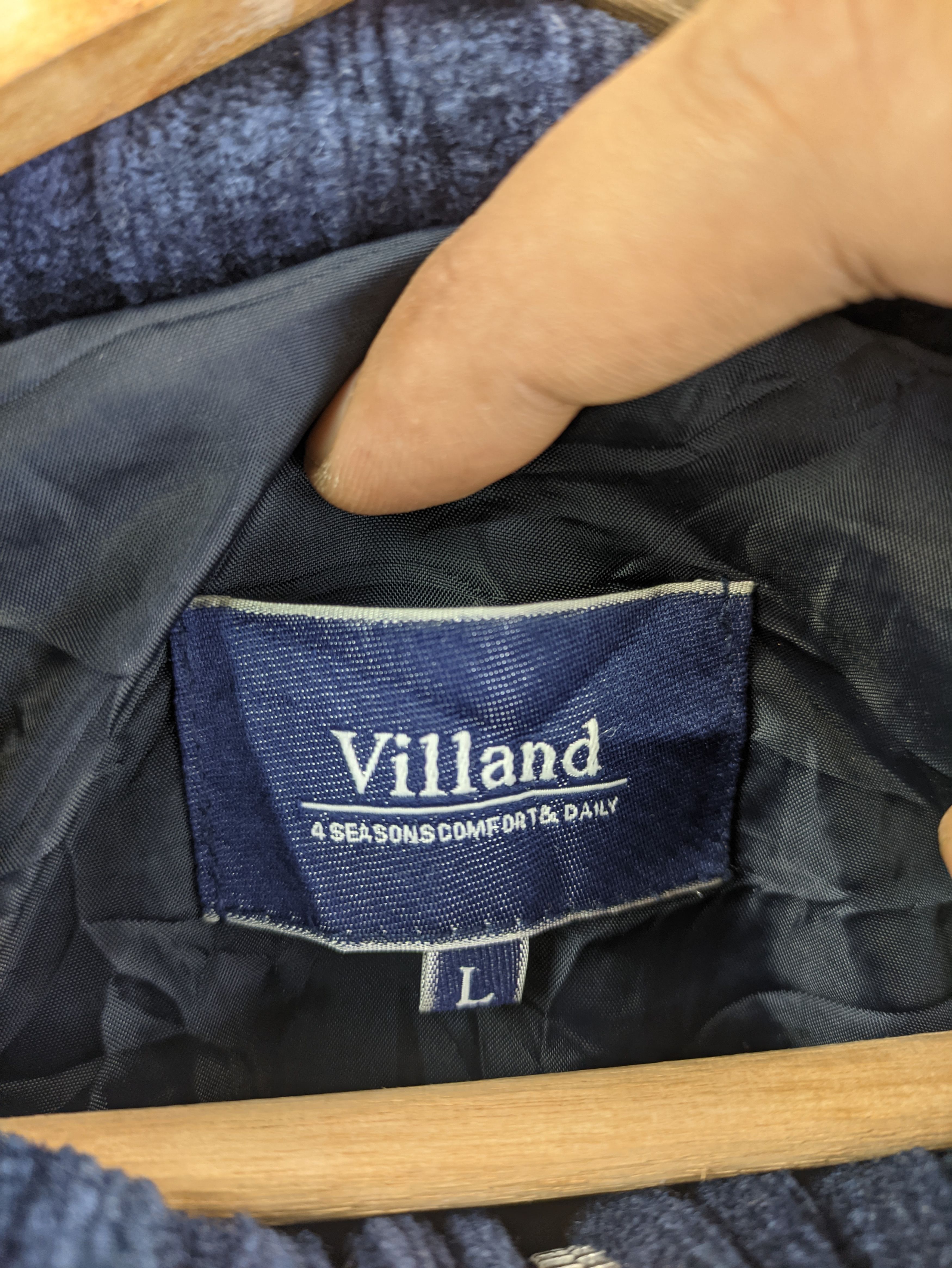 Japanese Brand Steals🔥Corduroy Jacket Zip Up by Villand Snow Flakes Size US L / EU 52-54 / 3 - 3 Thumbnail