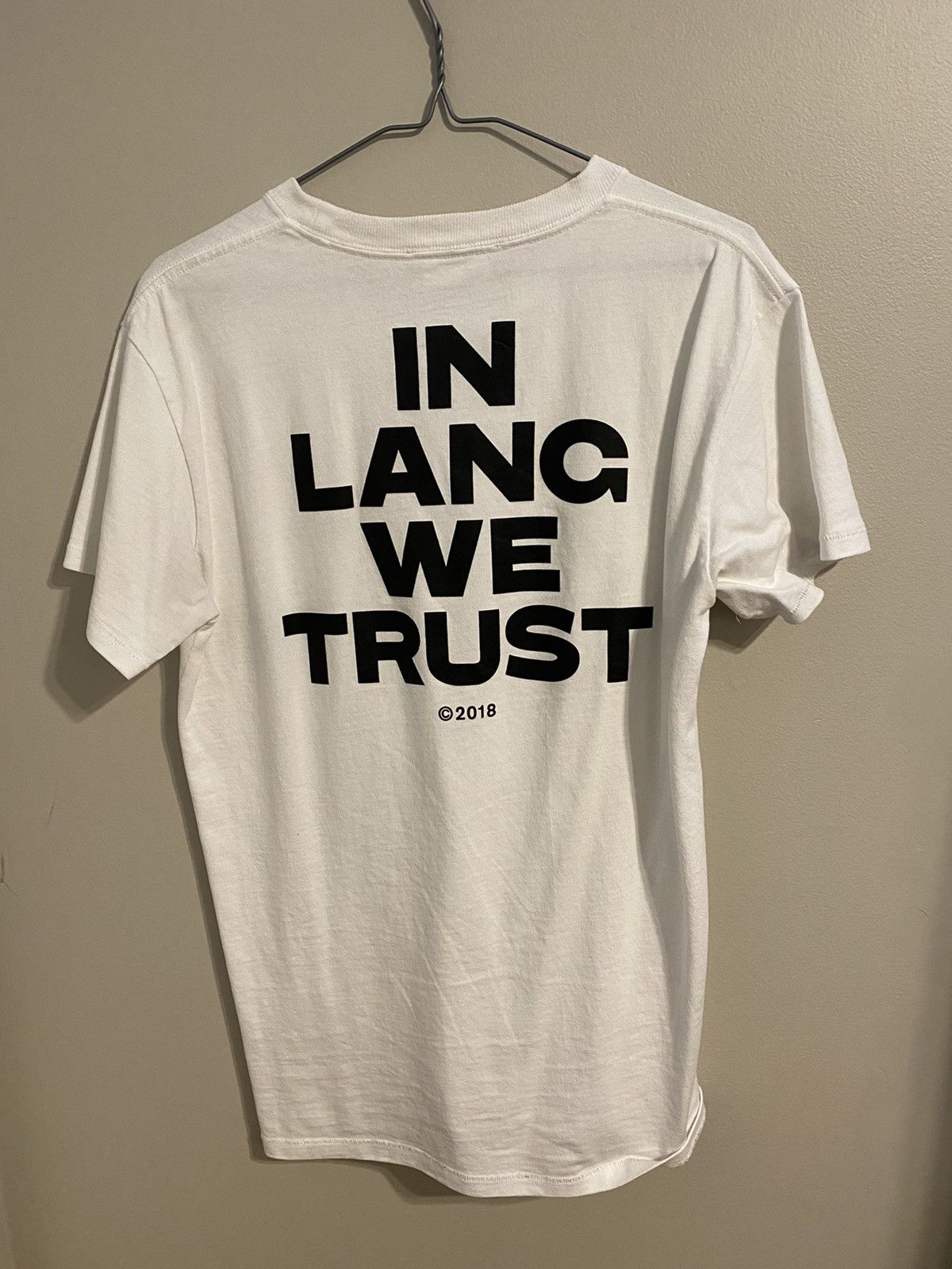 Helmut Lang Helmut Lang “In Lang We Trust” Tee Size US M / EU 48-50 / 2 - 2 Thumbnail