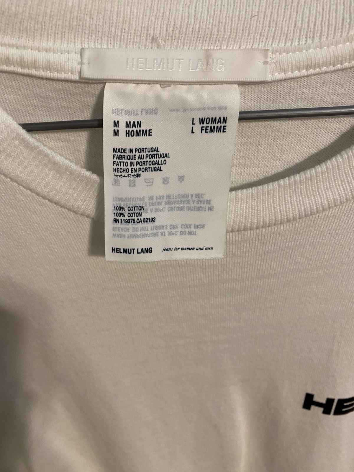 Helmut Lang Helmut Lang “In Lang We Trust” Tee Size US M / EU 48-50 / 2 - 3 Thumbnail