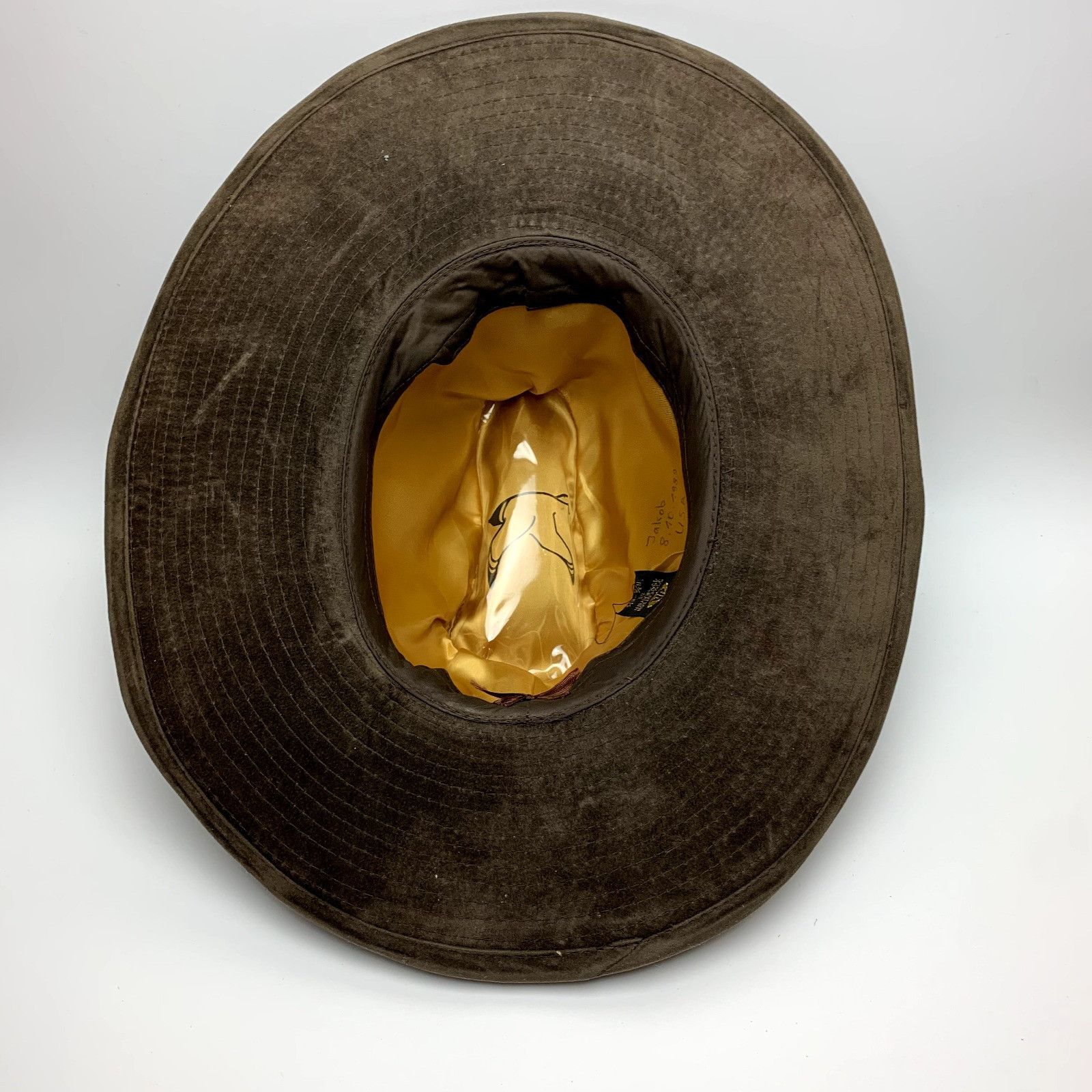 Vintage Vintage 1980s YA Cowboy Western Hat Size S Camel Brown Faux Size ONE SIZE - 11 Thumbnail