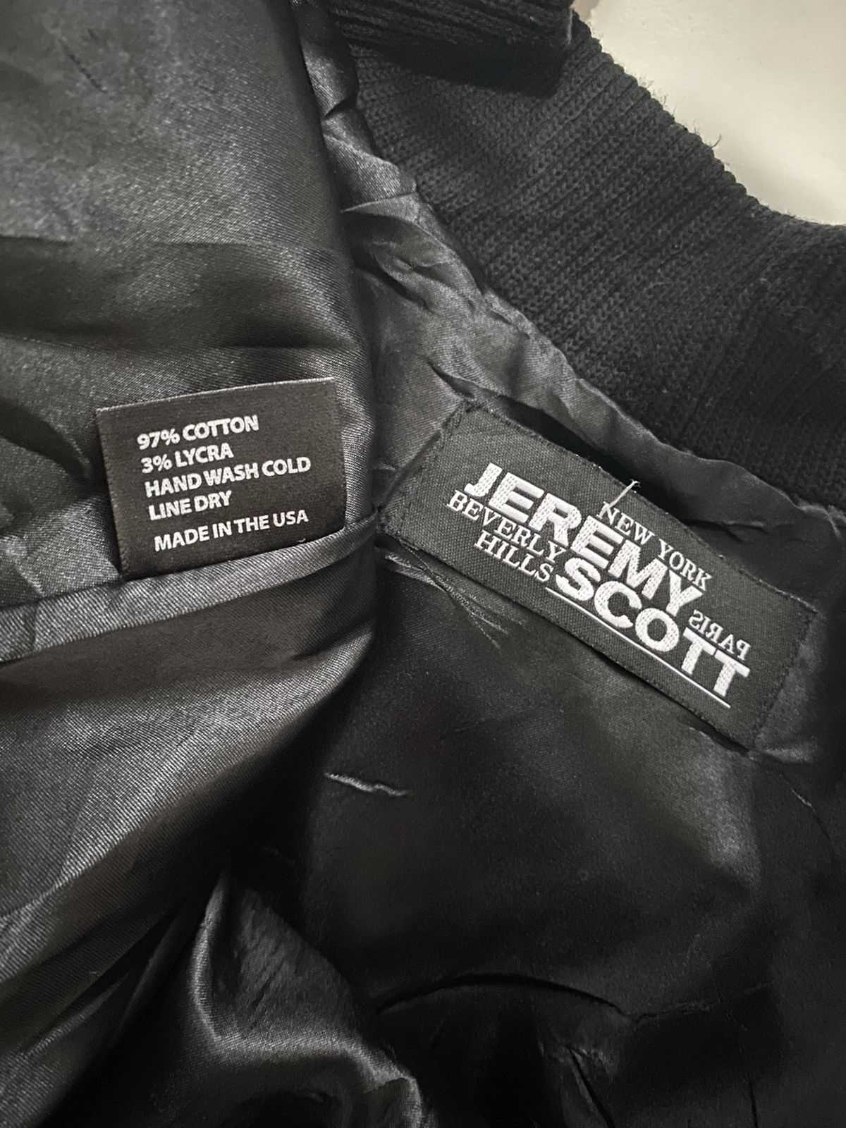 Jeremy Scott VERY RARE JACKET BOMBER CROP JEREMY SCOTT ANGELS Size US S / EU 44-46 / 1 - 4 Thumbnail