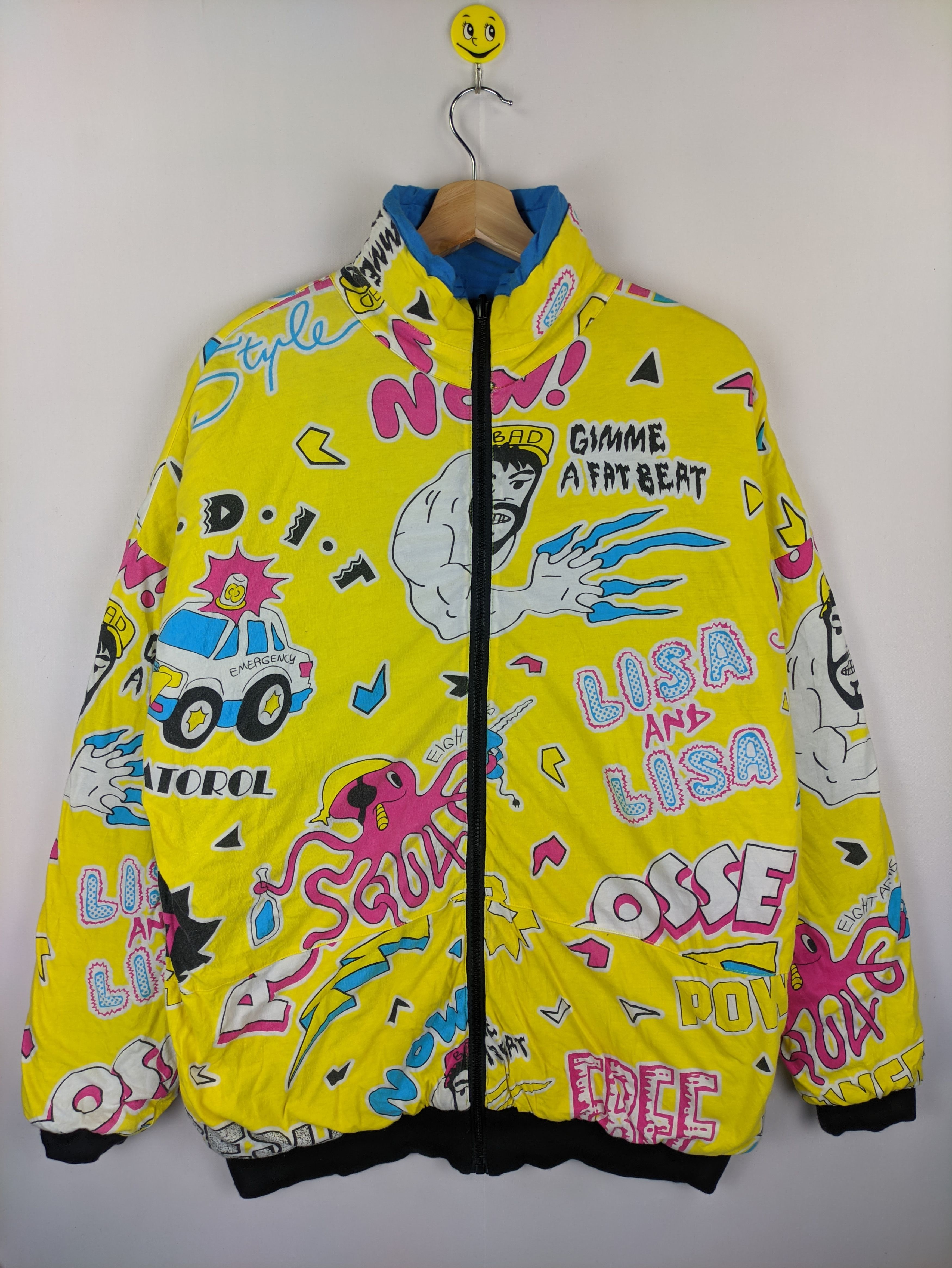 Japanese Brand Steals🔥Vintage Jacket Reversible Cartoon Fullprint Size US L / EU 52-54 / 3 - 1 Thumbnail