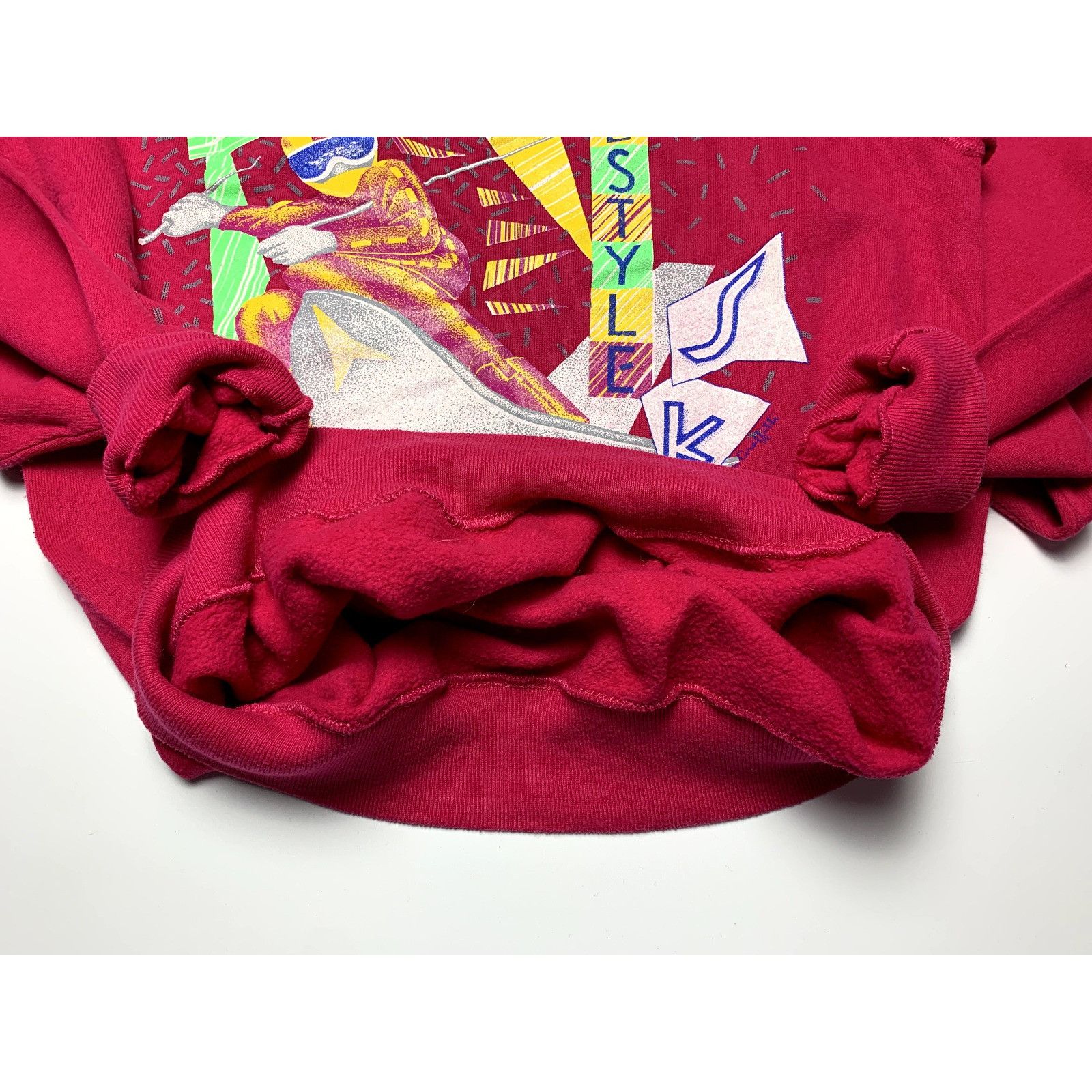 Hanes Vintage 1980s Hanes Ski American Graffitti Freestyle Pink Sw Size US L / EU 52-54 / 3 - 15 Thumbnail