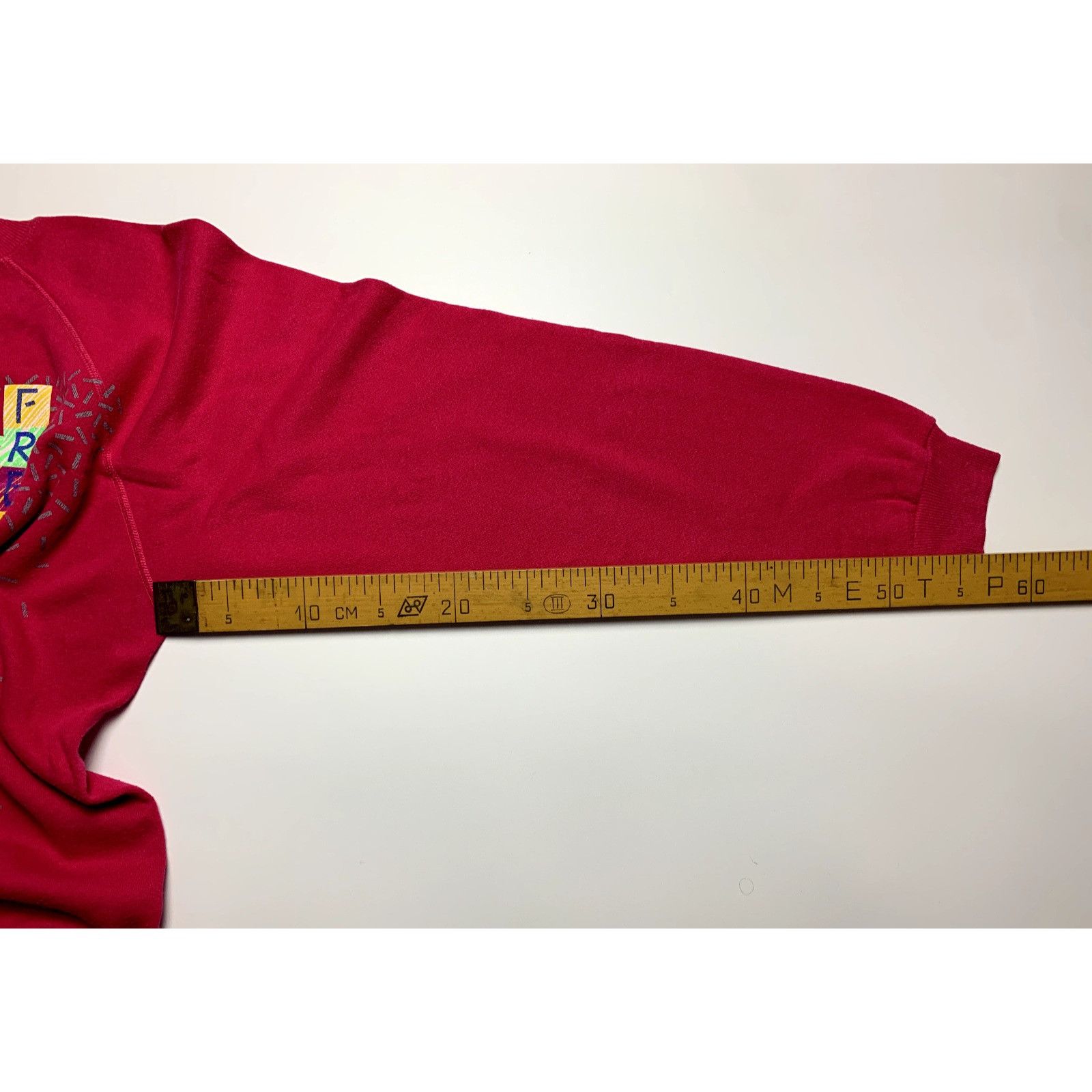 Hanes Vintage 1980s Hanes Ski American Graffitti Freestyle Pink Sw Size US L / EU 52-54 / 3 - 18 Thumbnail