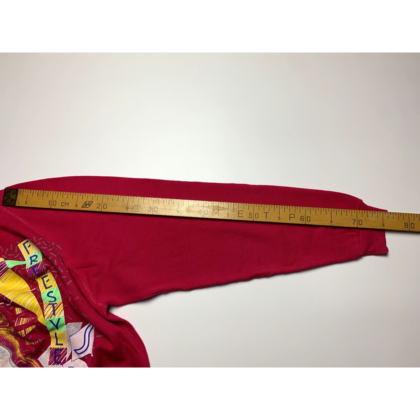 Hanes Vintage 1980s Hanes Ski American Graffitti Freestyle Pink Sw Size US L / EU 52-54 / 3 - 17 Thumbnail