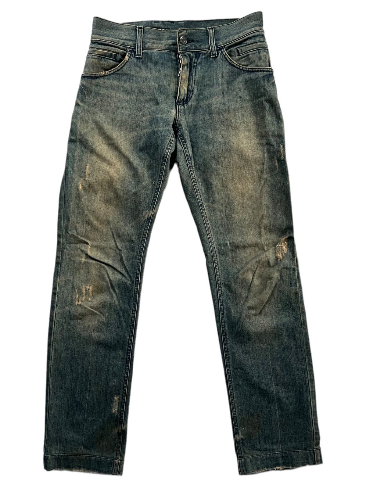 Dolce & Gabbana VERY RARE VINTAGE PANTS DENIM JEANS DOLCE & GABBANA RESIZE Size US 30 / EU 46 - 1 Thumbnail