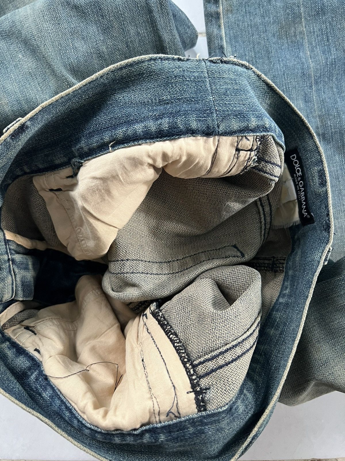 Dolce & Gabbana VERY RARE VINTAGE PANTS DENIM JEANS DOLCE & GABBANA RESIZE Size US 30 / EU 46 - 8 Thumbnail