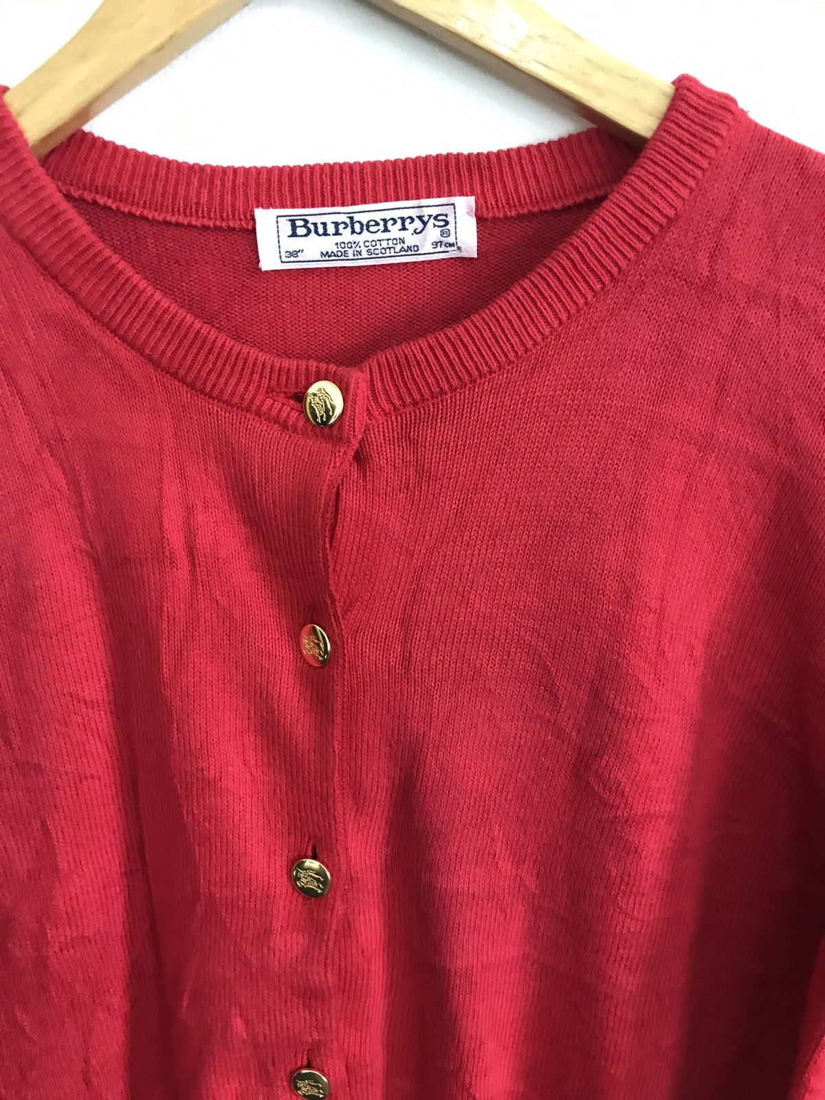 Burberry Vintage Burberry Cardigan Made In Scotland Size US S / EU 44-46 / 1 - 2 Thumbnail