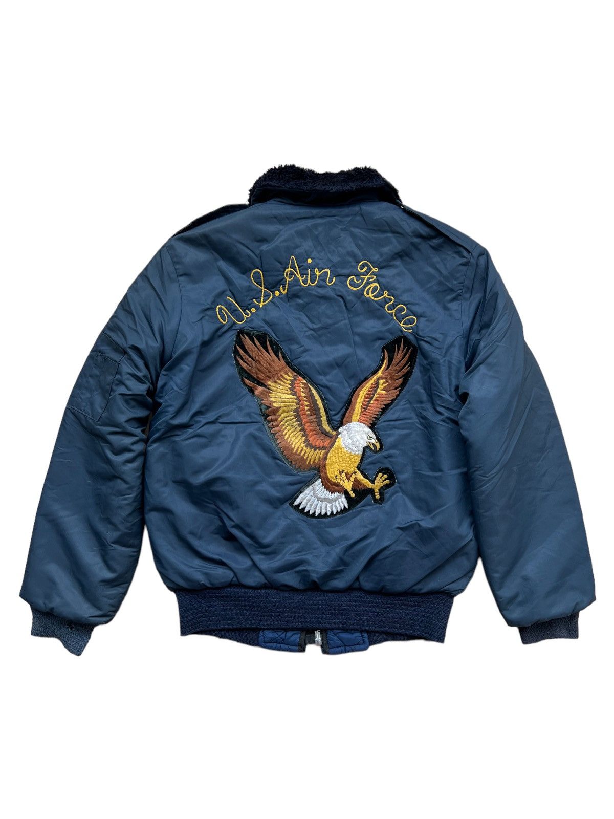 Vintage VERY RARE VINTAGE JACKET SOUVENIR SUKAJAN USAF AIR FORCE Size US S / EU 44-46 / 1 - 1 Thumbnail