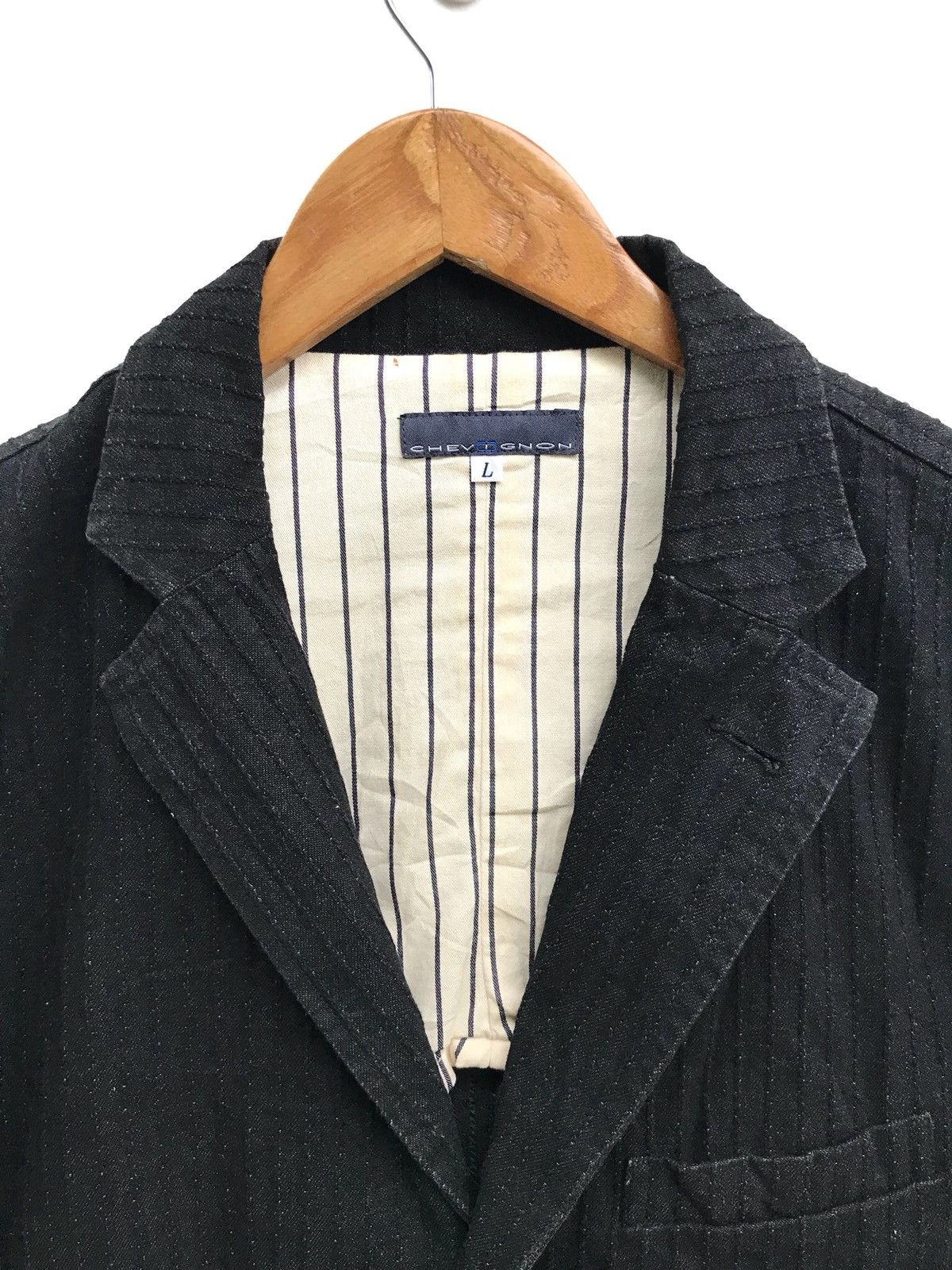 Chevignon × Japanese Brand Japanese Brand Chevignon Chore Jacket Denim Kapital Style Size US L / EU 52-54 / 3 - 4 Thumbnail