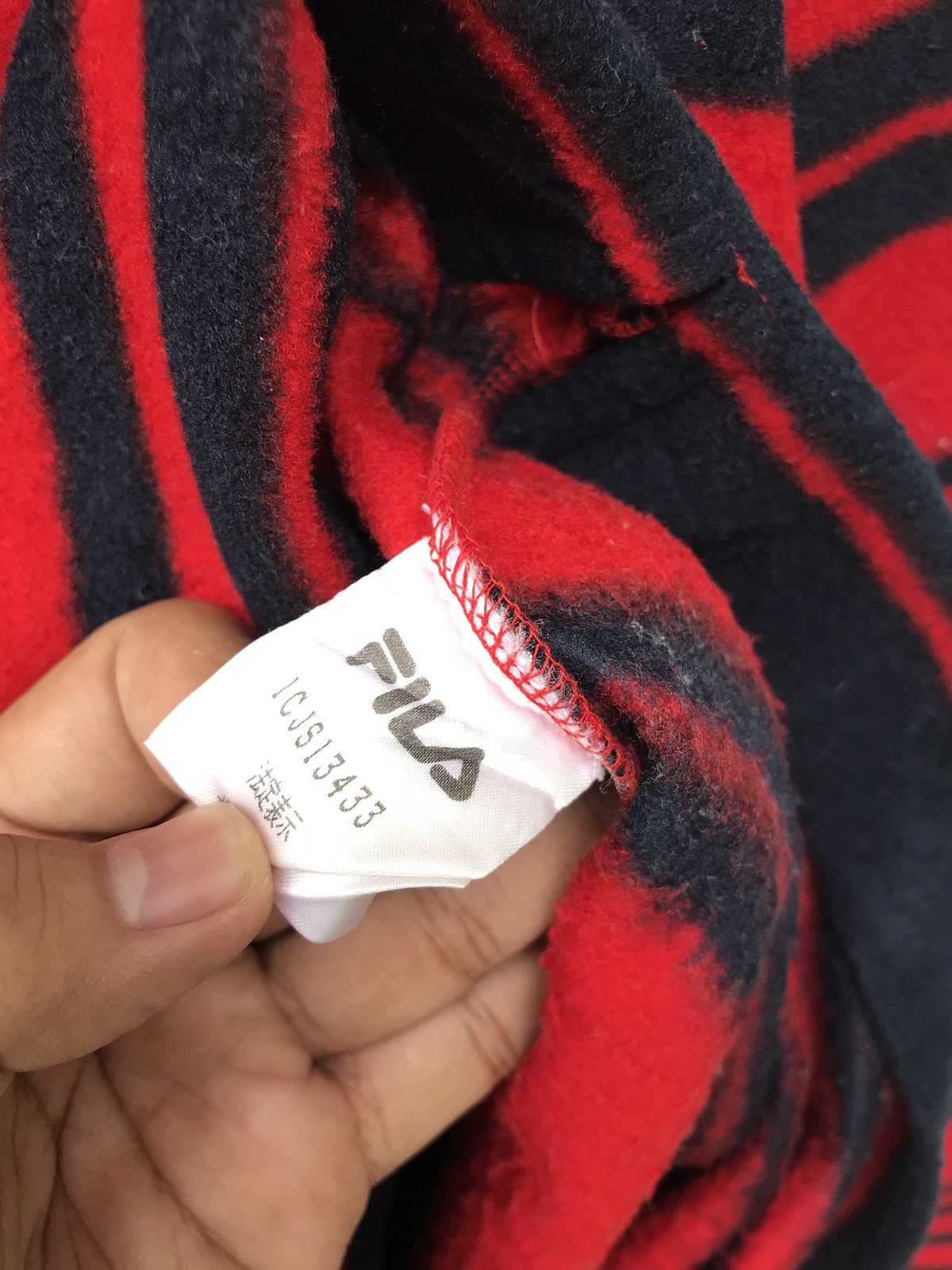 Fila Vintage Fila Fleece Stripes Pullover Sweatshirt Size US M / EU 48-50 / 2 - 5 Thumbnail