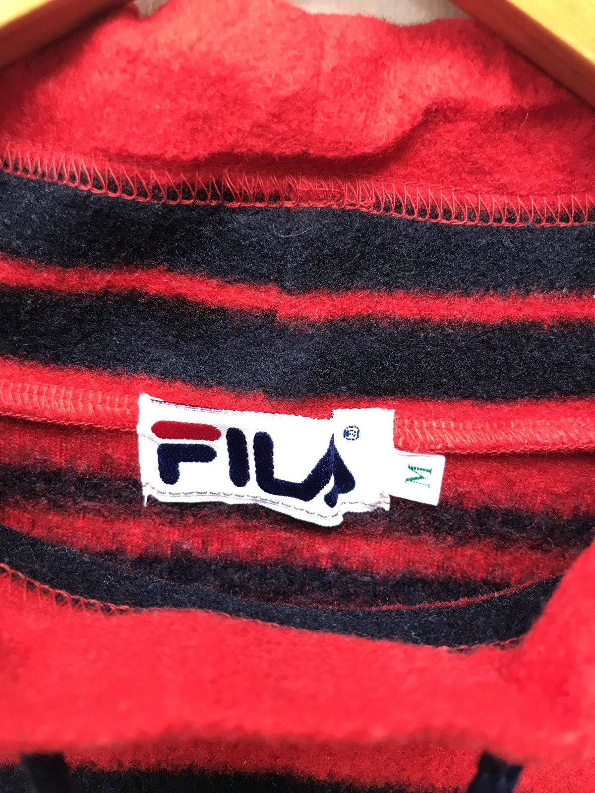 Fila Vintage Fila Fleece Stripes Pullover Sweatshirt Size US M / EU 48-50 / 2 - 4 Thumbnail
