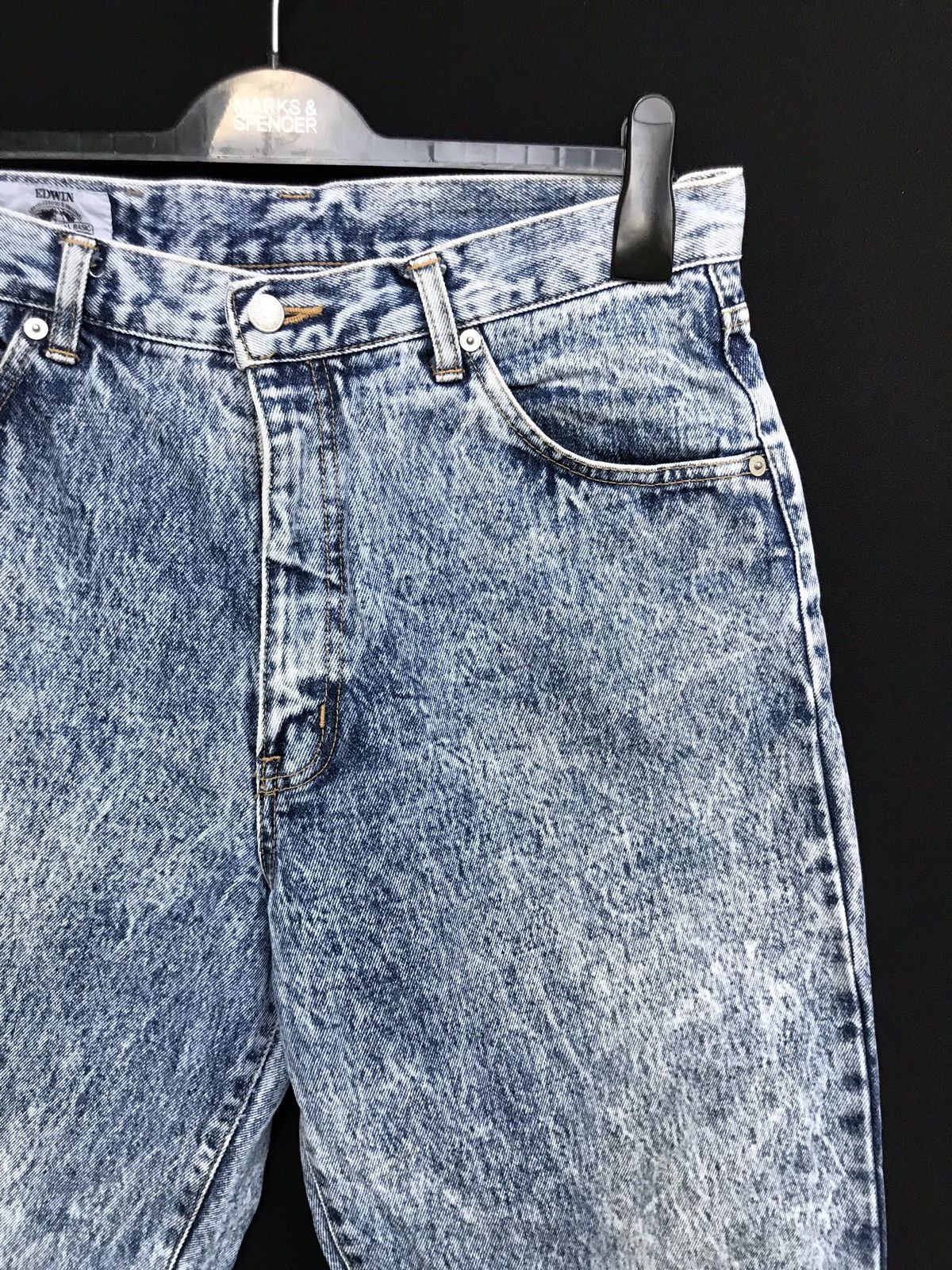 Edwin × Vintage Vintage Edwin Distressed Baggy Jeans Size US 31 - 6 Thumbnail