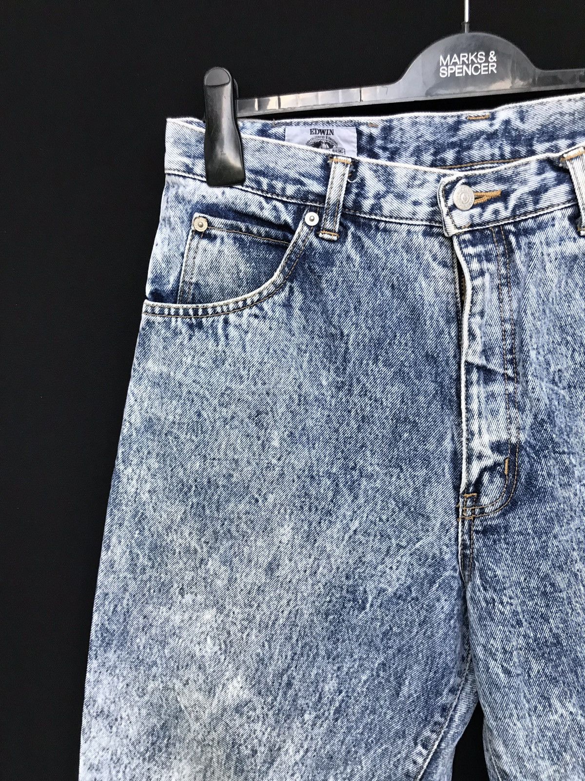 Edwin × Vintage Vintage Edwin Distressed Baggy Jeans Size US 31 - 7 Thumbnail