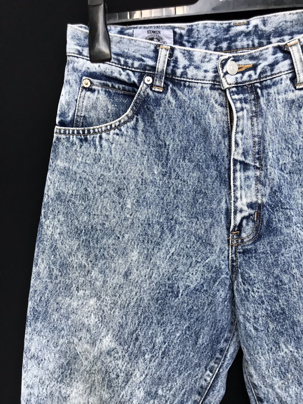 Edwin × Vintage Vintage Edwin Distressed Baggy Jeans Size US 31 - 5 Thumbnail