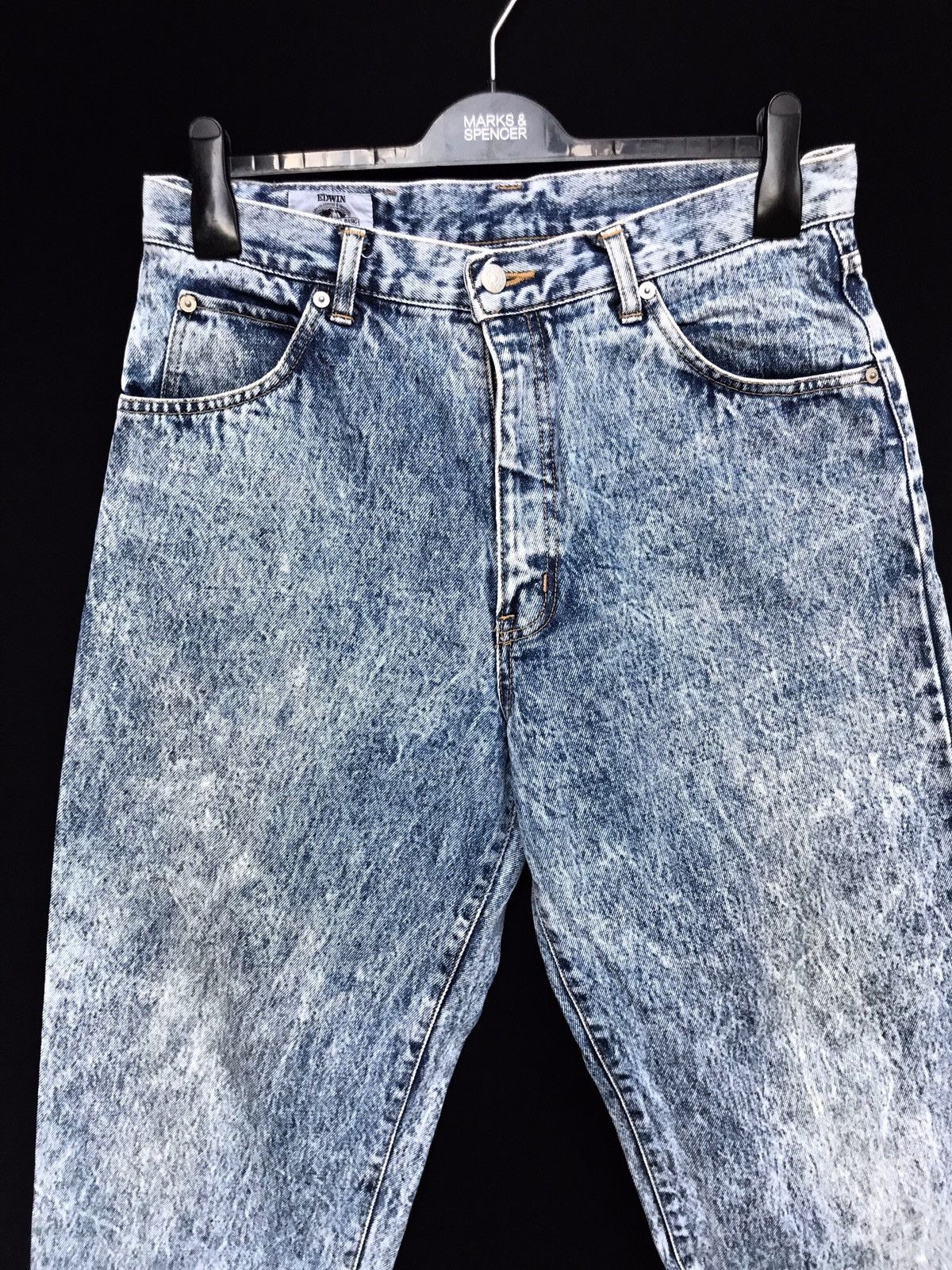 Edwin × Vintage Vintage Edwin Distressed Baggy Jeans Size US 31 - 3 Thumbnail