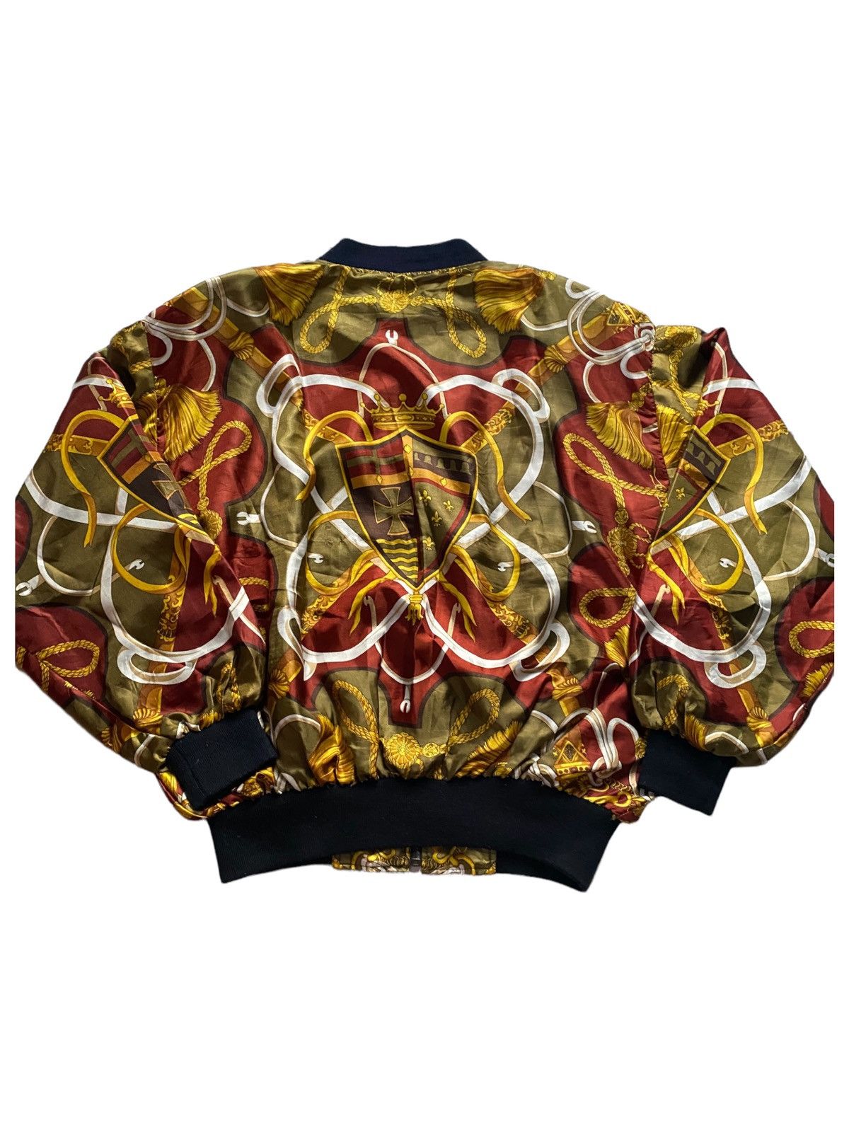 Vintage VERY RARE VINTAGE JACKET SILK SHIELD HERMES VERSACE INSPIRED Size US XL / EU 56 / 4 - 2 Thumbnail
