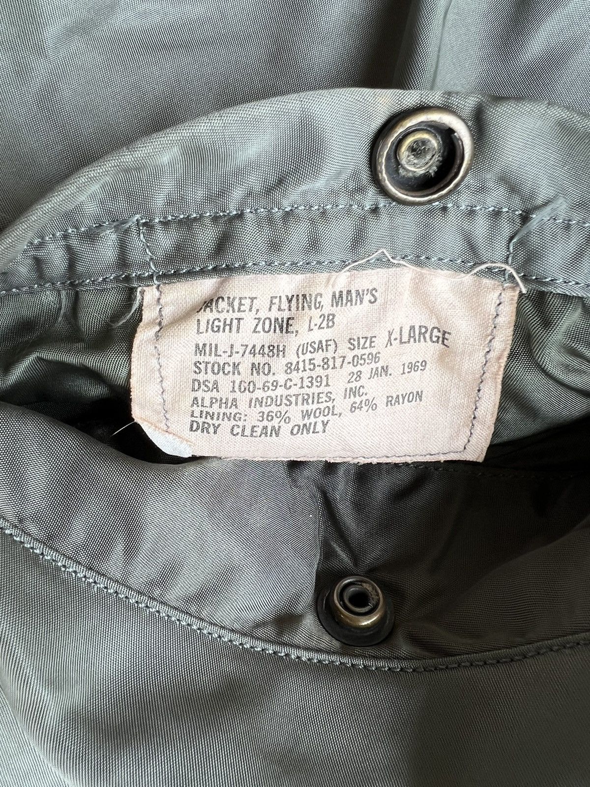 Alpha Industries VERY RARE VINTAGE JACKET FLIGHT BOMBER L2B ALPHA INDUSTRIES Size US XL / EU 56 / 4 - 5 Thumbnail