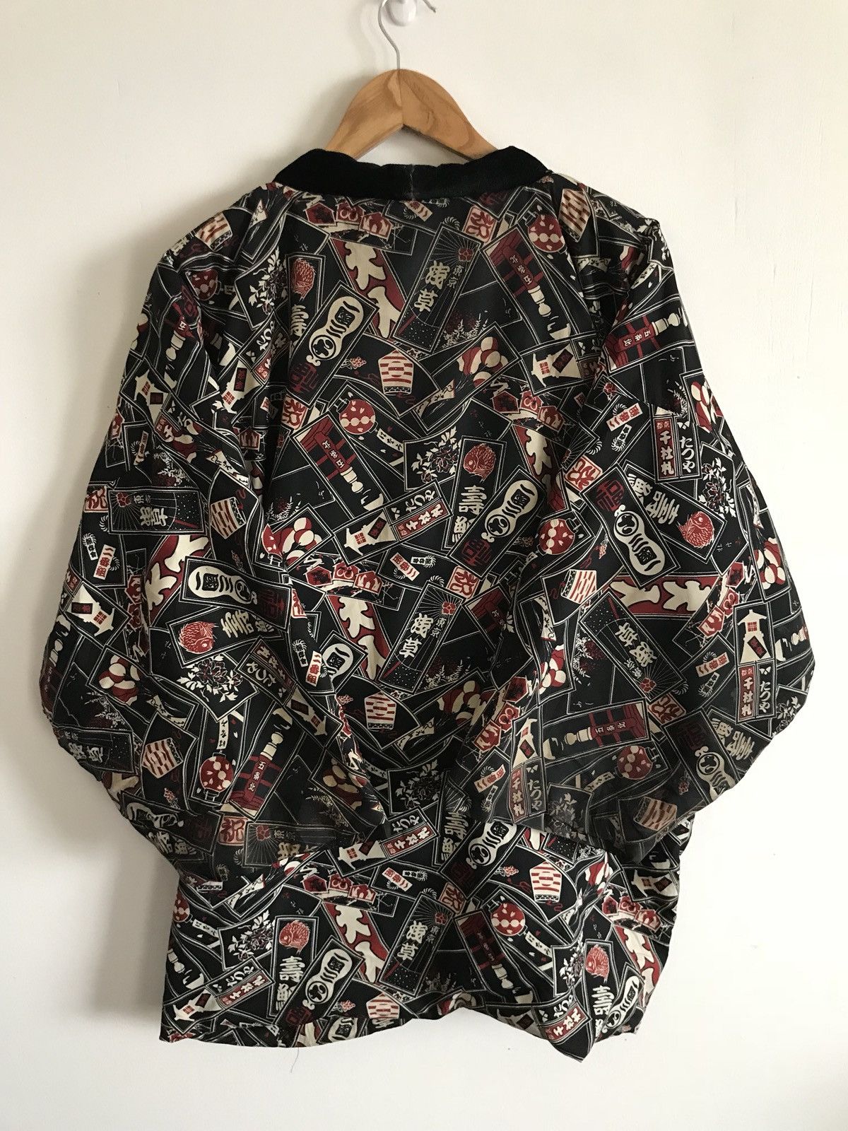 Japanese Brand × Vintage Japanese Traditional Quilted Kimono Haori Sanjuro Jacket Size US M / EU 48-50 / 2 - 2 Thumbnail