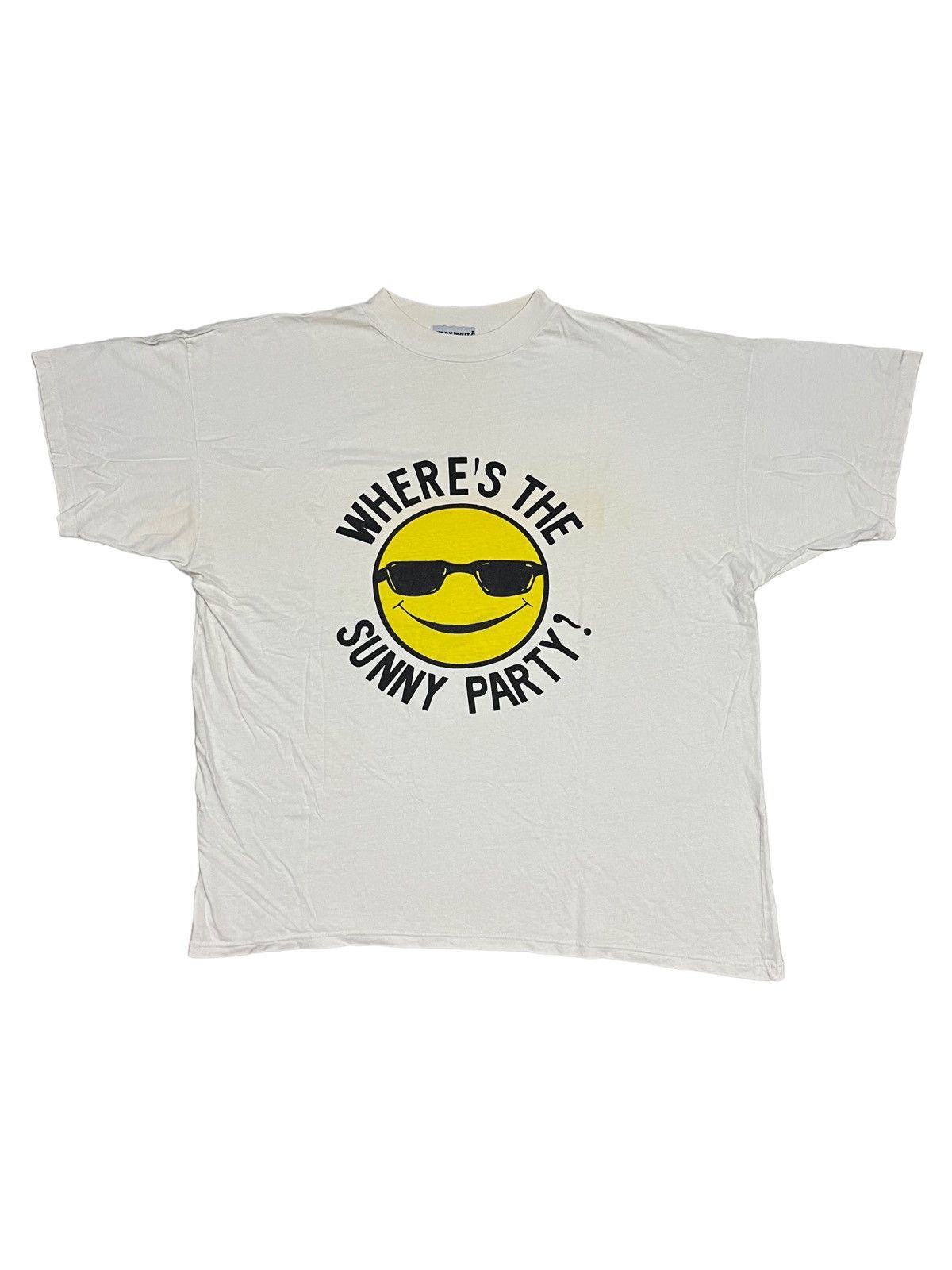 VERY RARE VINTAGE T SHIRTS SMILEY SUNNY PARTY
