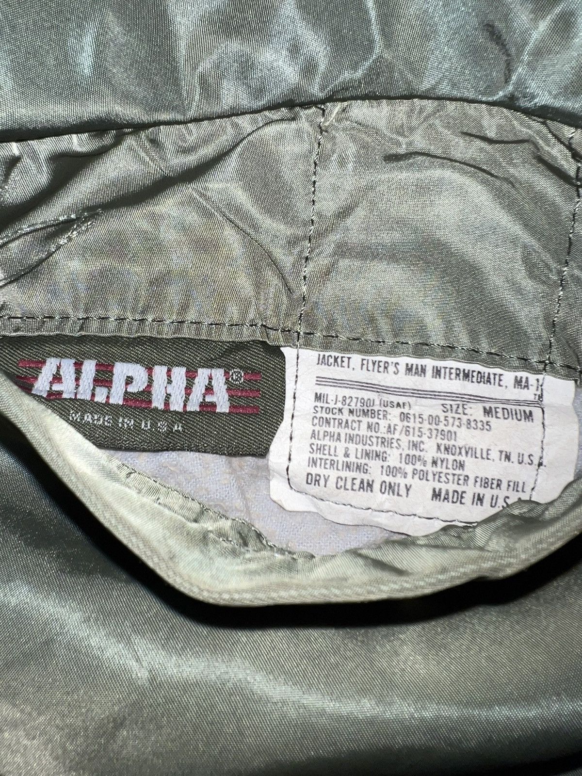 Alpha Industries VERY RARE VINTAGE JACKET FLIGHT BOMBER ALPHA INDUSTRIES MA 1 Size US M / EU 48-50 / 2 - 5 Thumbnail