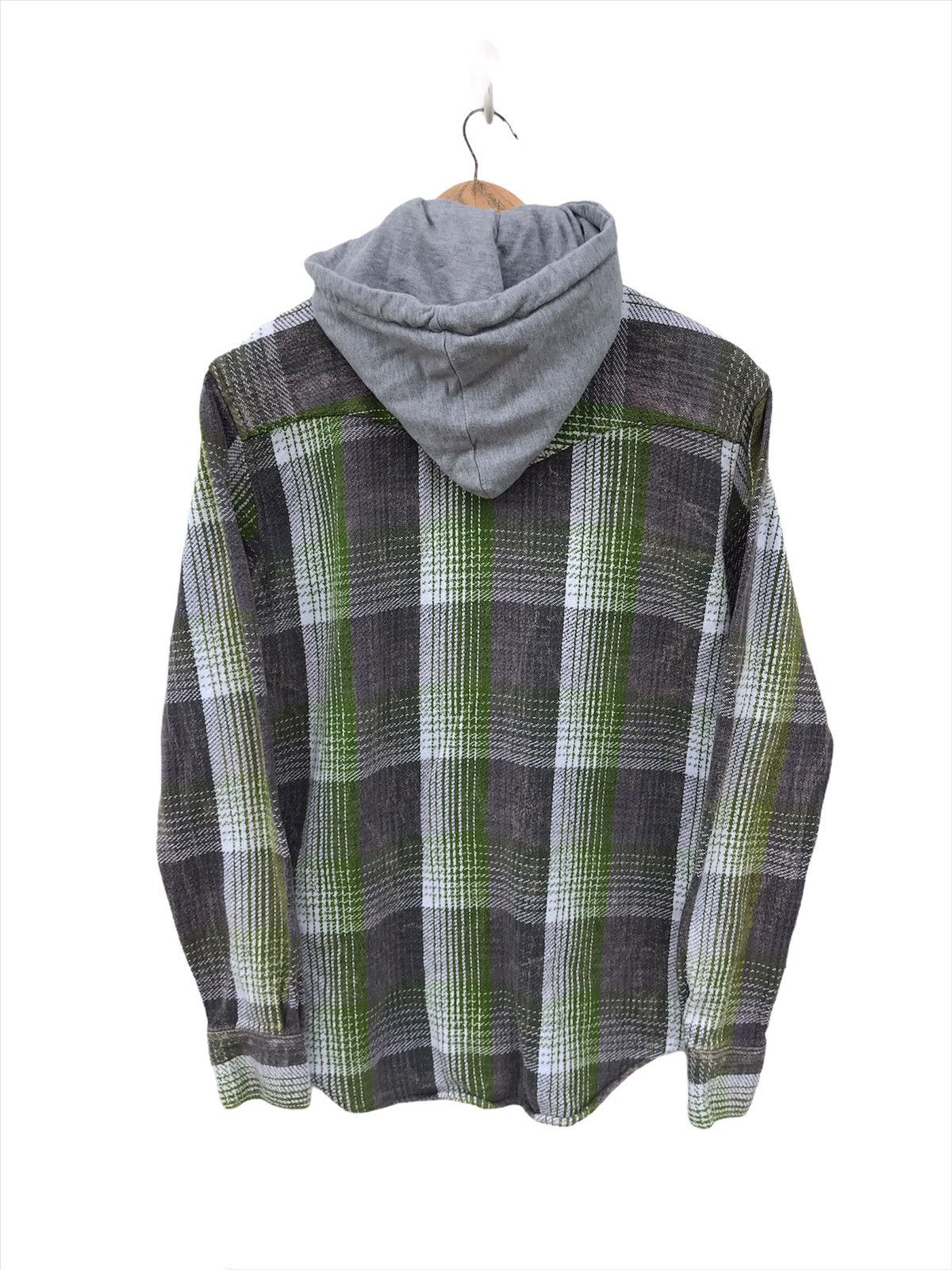 Flannel × Japanese Brand Japanese Brand Power To The People Hoodie Checkered Jacket Size US XS / EU 42 / 0 - 2 Thumbnail