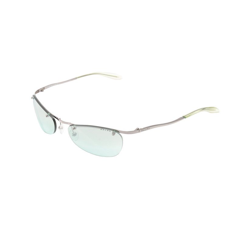 Ralph Lauren × Vintage Ralph Lauren 90's Silver Oval Sunglasses Size ONE SIZE - 2 Thumbnail