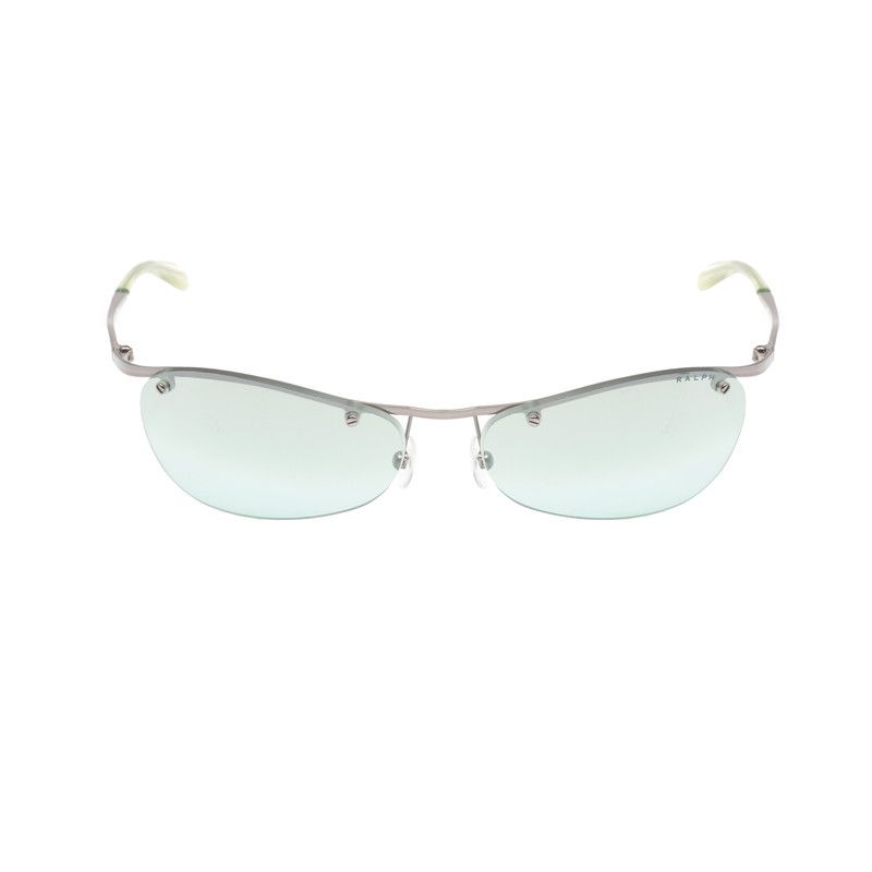 Ralph Lauren × Vintage Ralph Lauren 90's Silver Oval Sunglasses Size ONE SIZE - 1 Thumbnail