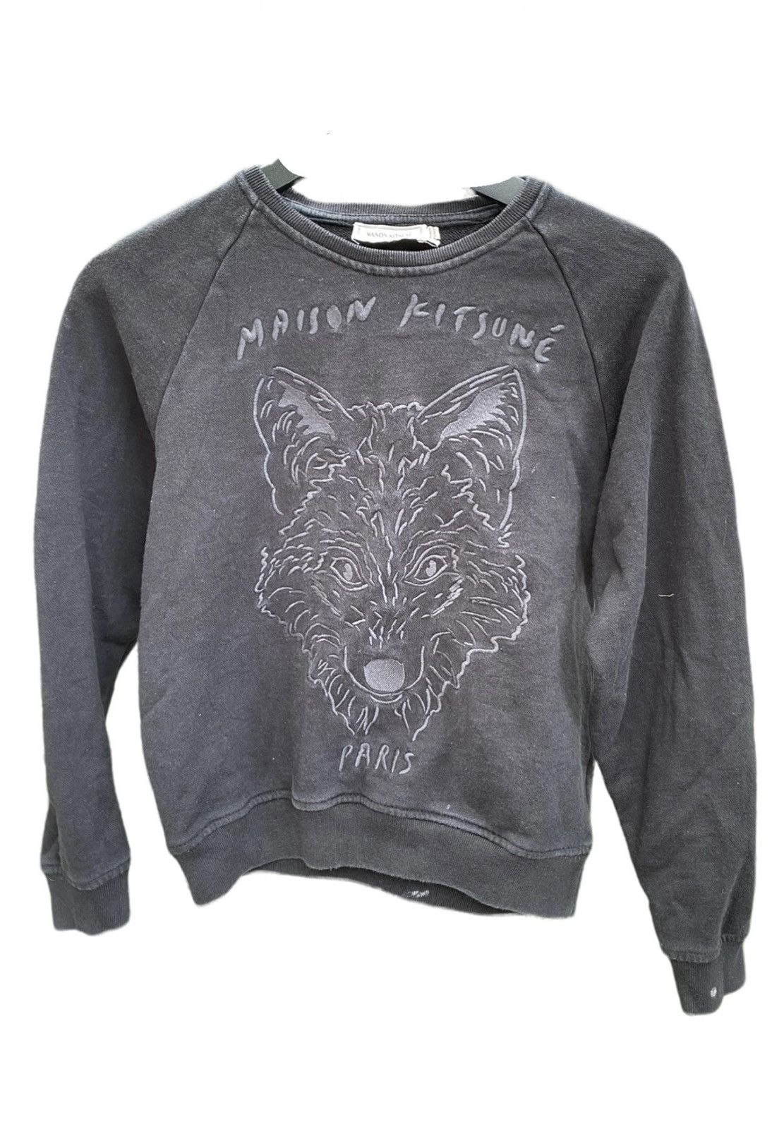 Maison Kitsune VERY RARE SWEATSHIRT MAISON KITSUNE BIG LOGO FOX EMBROIDERY Size US S / EU 44-46 / 1 - 1 Thumbnail