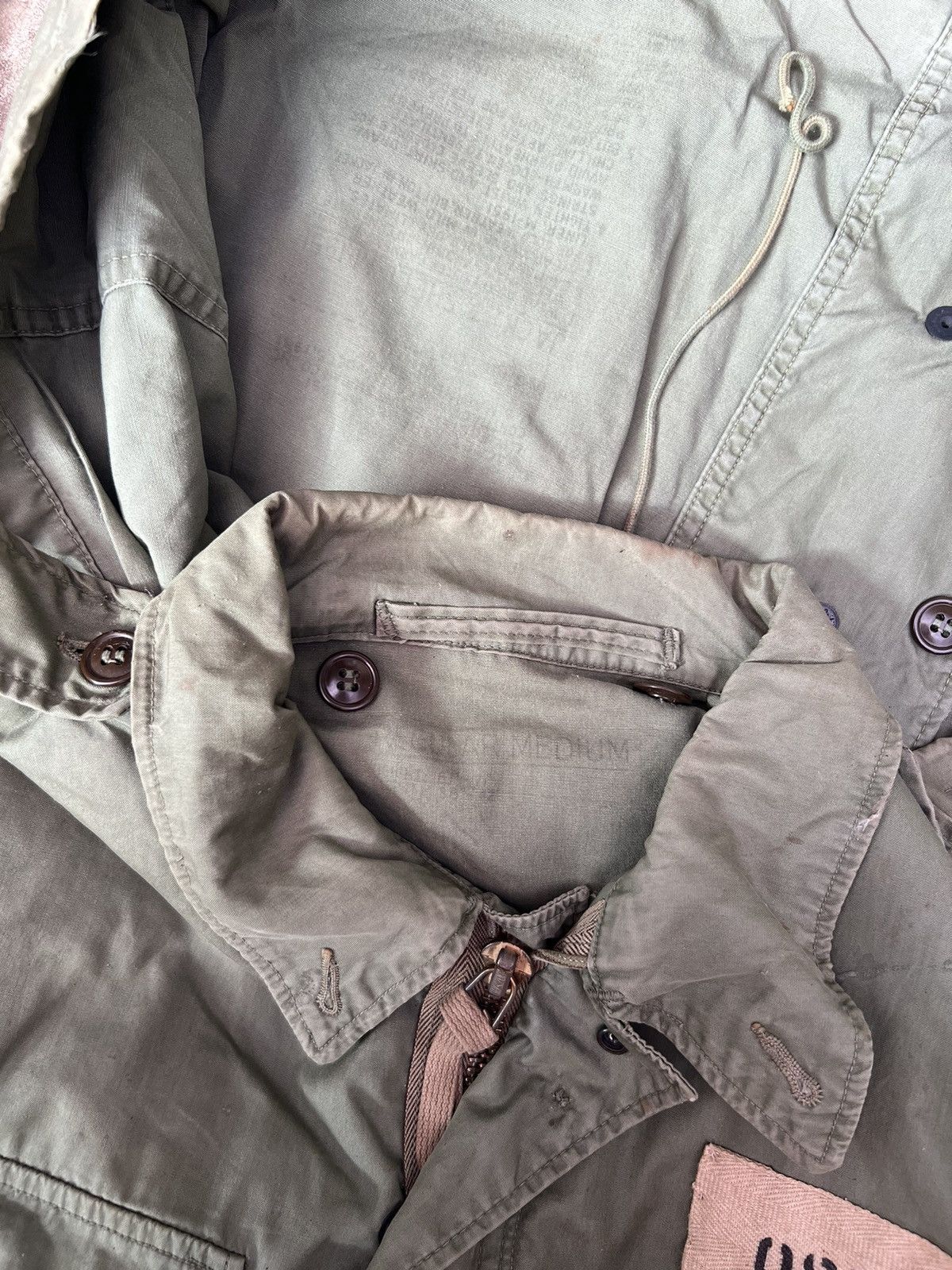 Vintage VERY RARE VINTAGE JACKET FIELD M51 ARCTIC SHELL NYLON KOREAN Size US M / EU 48-50 / 2 - 3 Thumbnail
