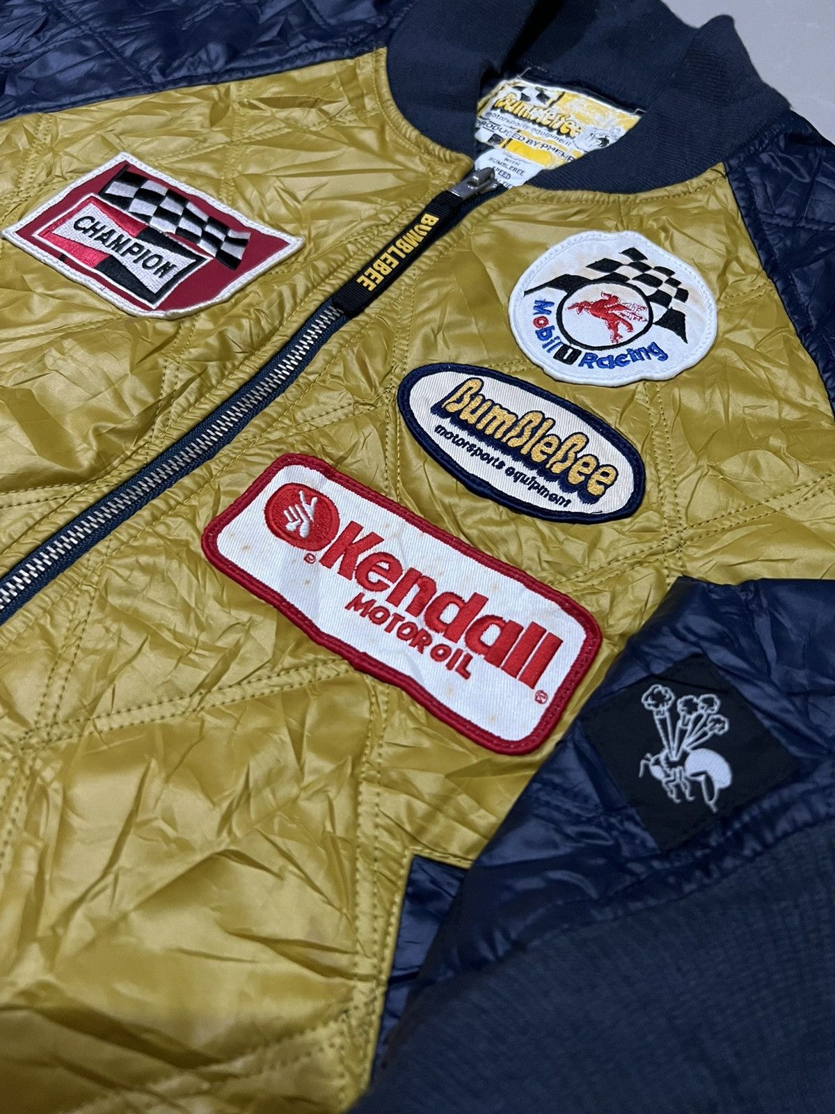 Japanese Brand VERY RARE VINTAGE JACKET BUMBLEBEE RACING PHERROWS 3M Size US L / EU 52-54 / 3 - 4 Thumbnail