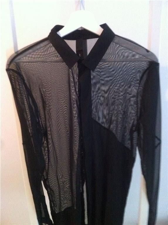 Army Of Me Army of Me Half Mesh Organza Shirt Black S 46 Size US S / EU 44-46 / 1 - 7 Thumbnail
